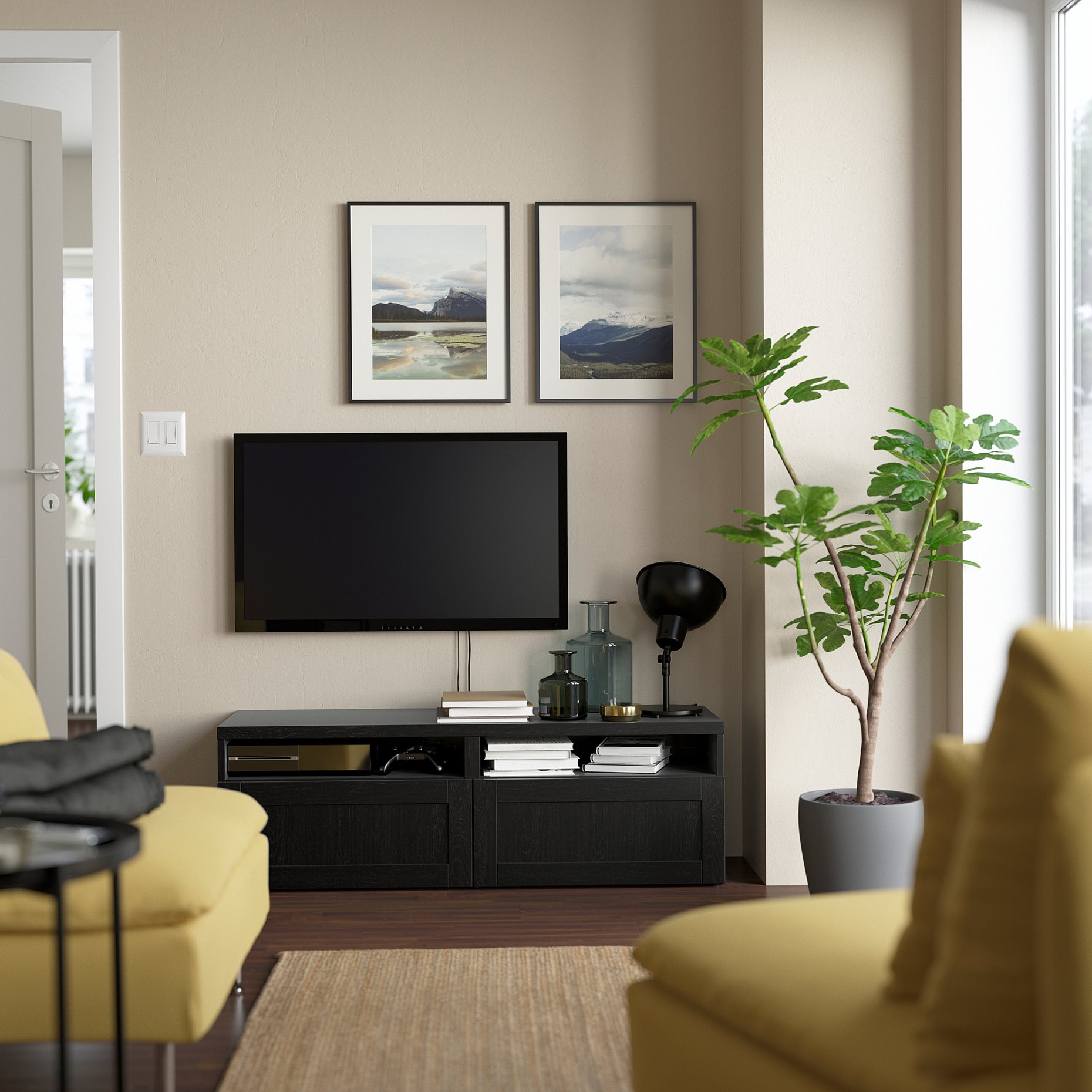 VOLMAR, έπιπλο TV με συρτάρια, 120x42x39 cm, 093.243.16
