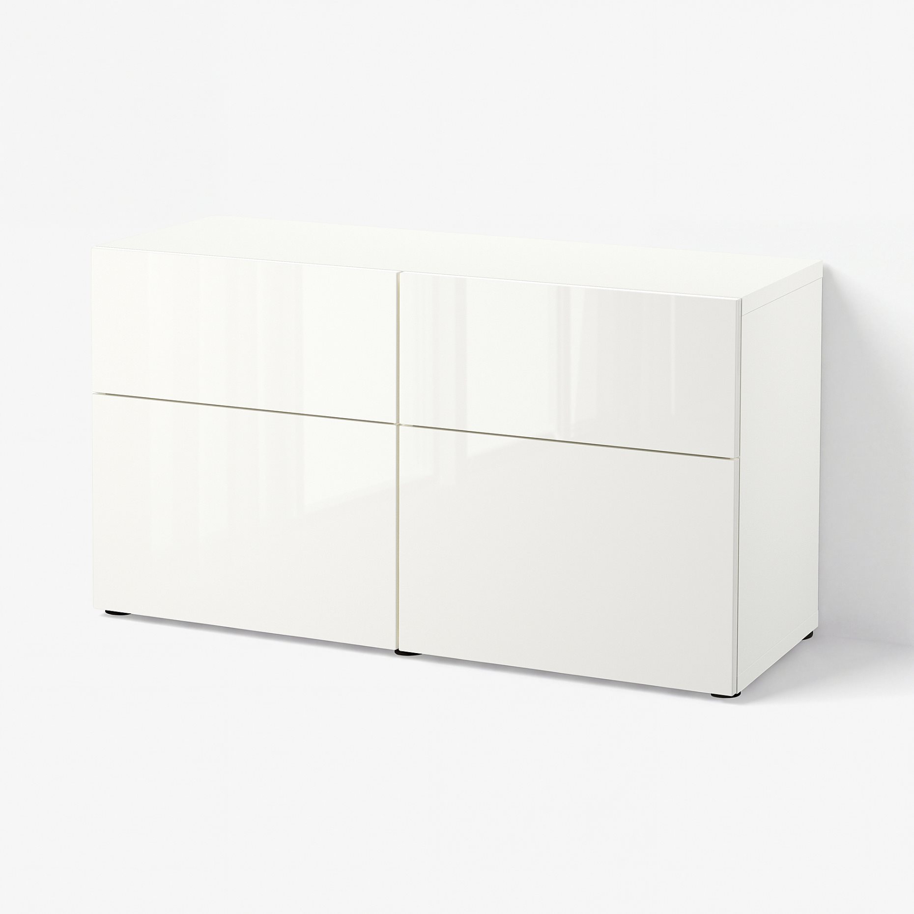 BESTÅ, storage combination with doors/drawers push-open, 120x42x65 cm, 094.126.38