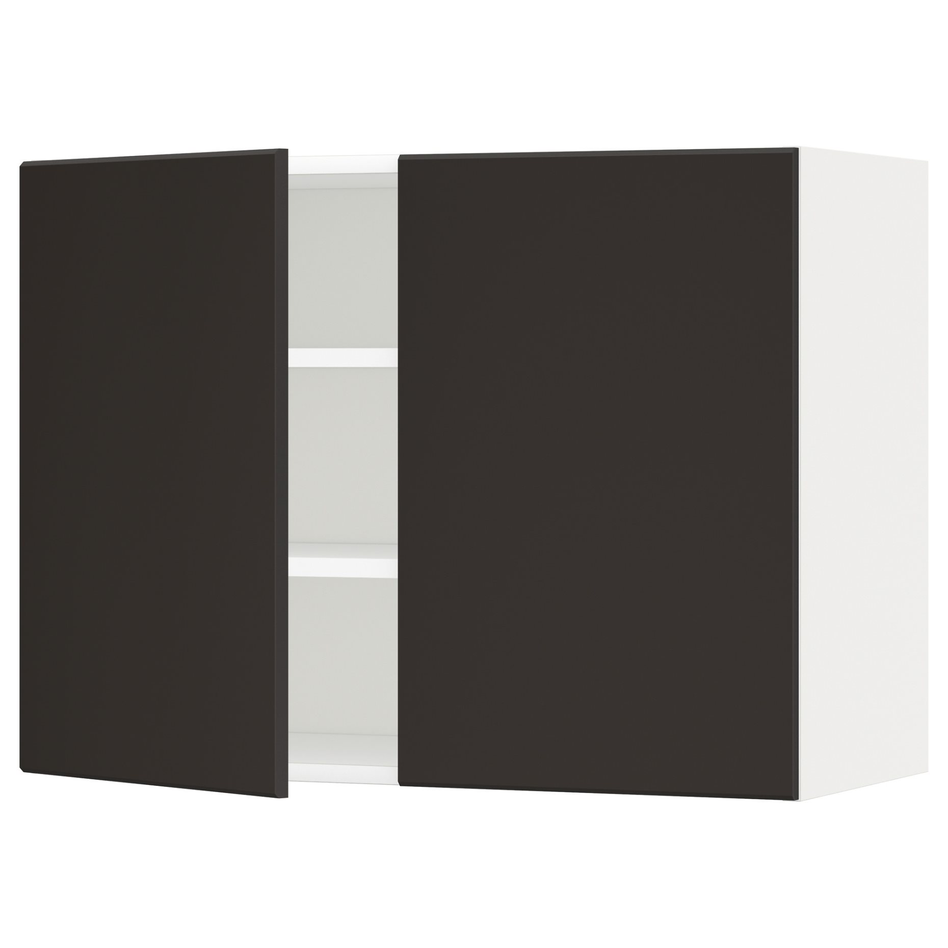 METOD, wall cabinet with shelves/2 doors, 80x60 cm, 094.589.28