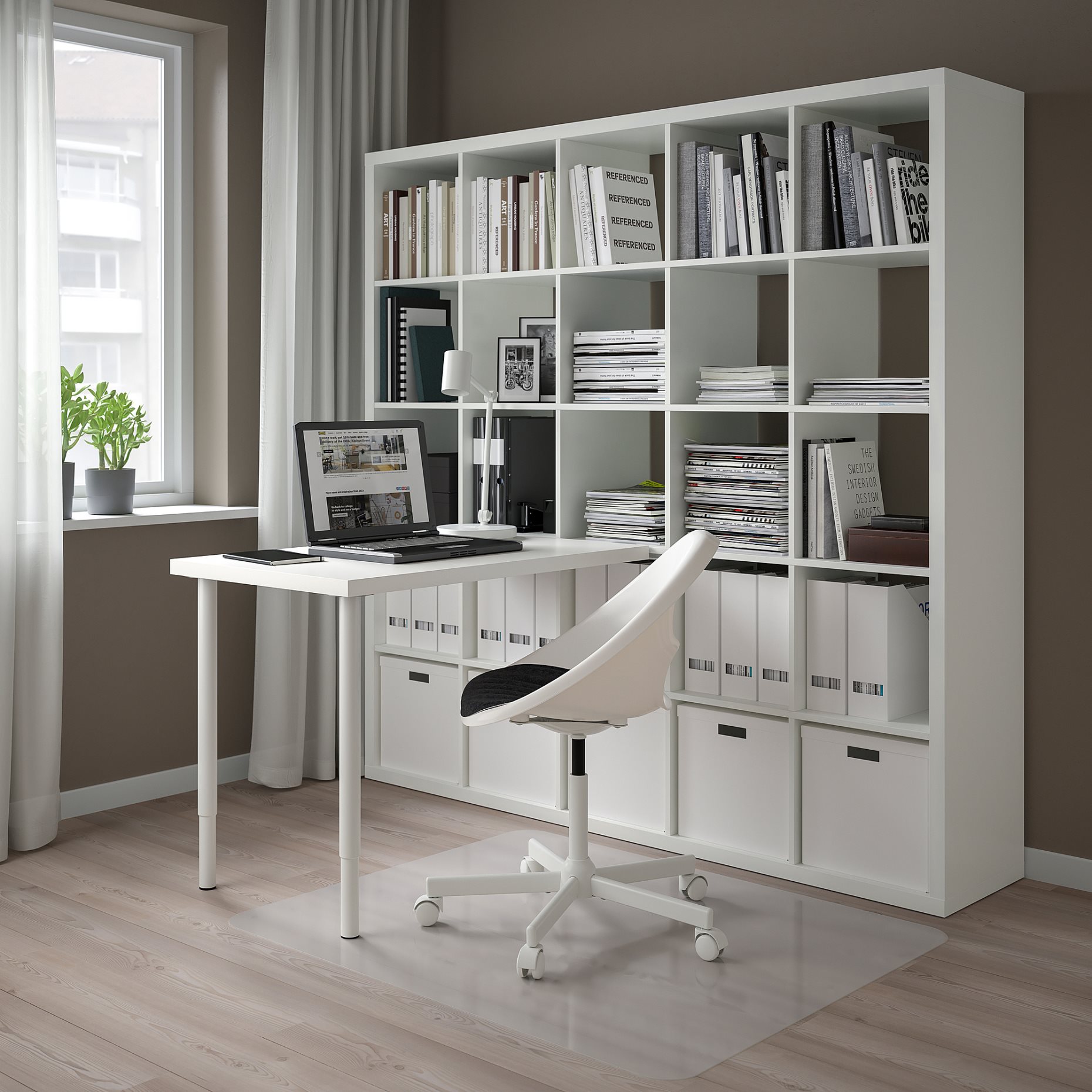 KALLAX/LINNMON, desk combination, 182x139x182 cm, 094.816.98