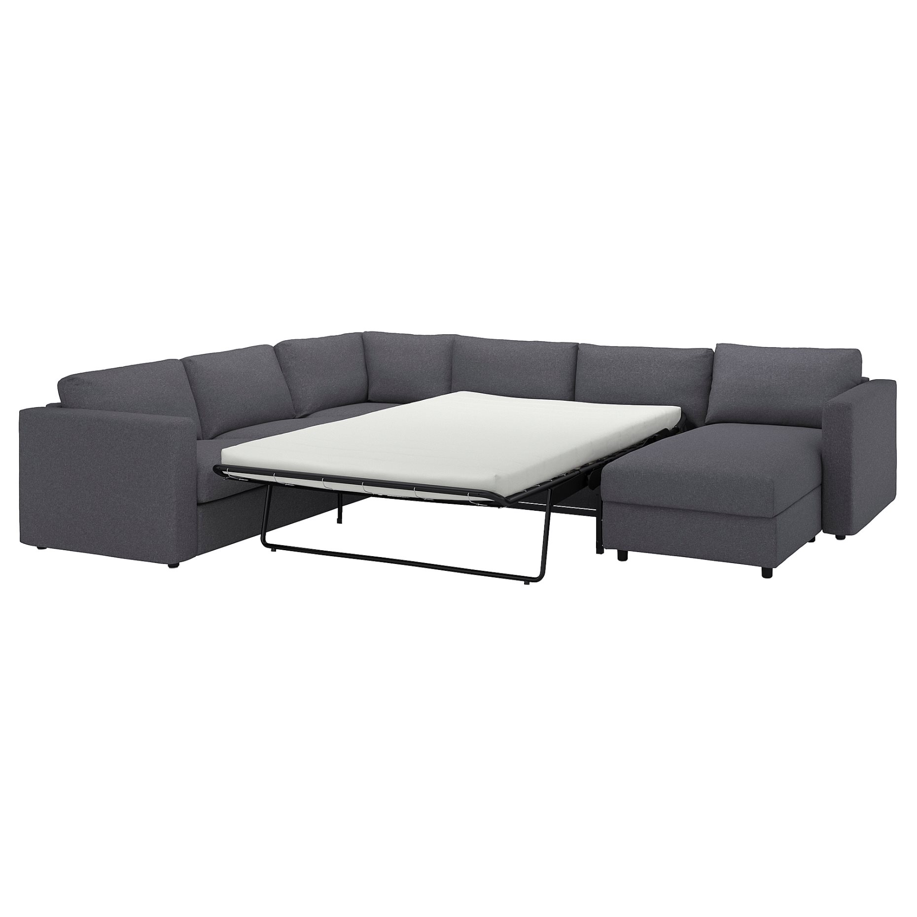 VIMLE, corner sofa-bed, 5-seat with chaise longue, 095.452.66