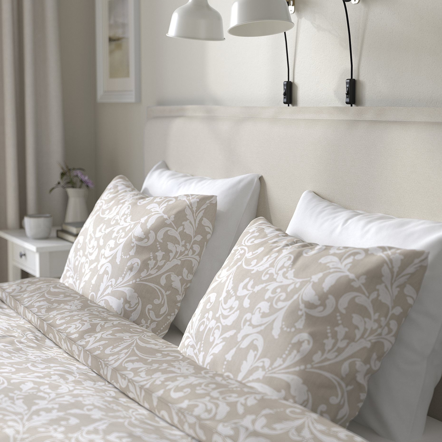 TÄRNKULLEN, upholstered bed frame, 160x200 cm, 095.692.24