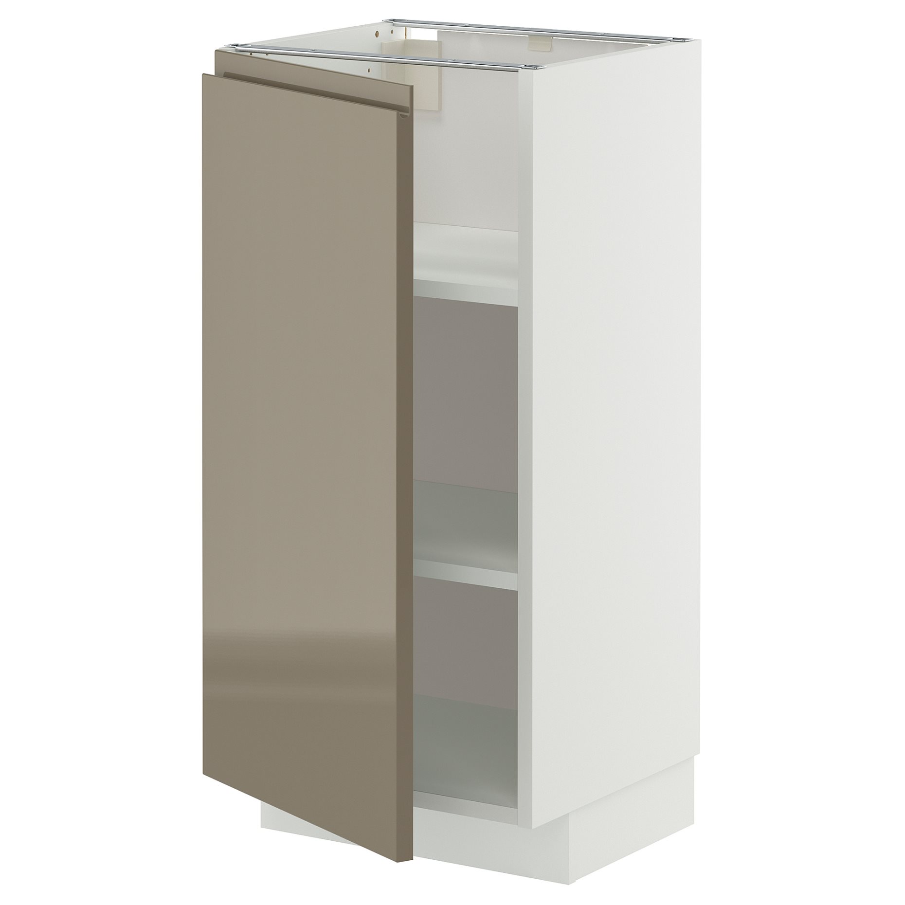 METOD, base cabinet with shelves, 40x37 cm, 095.766.39