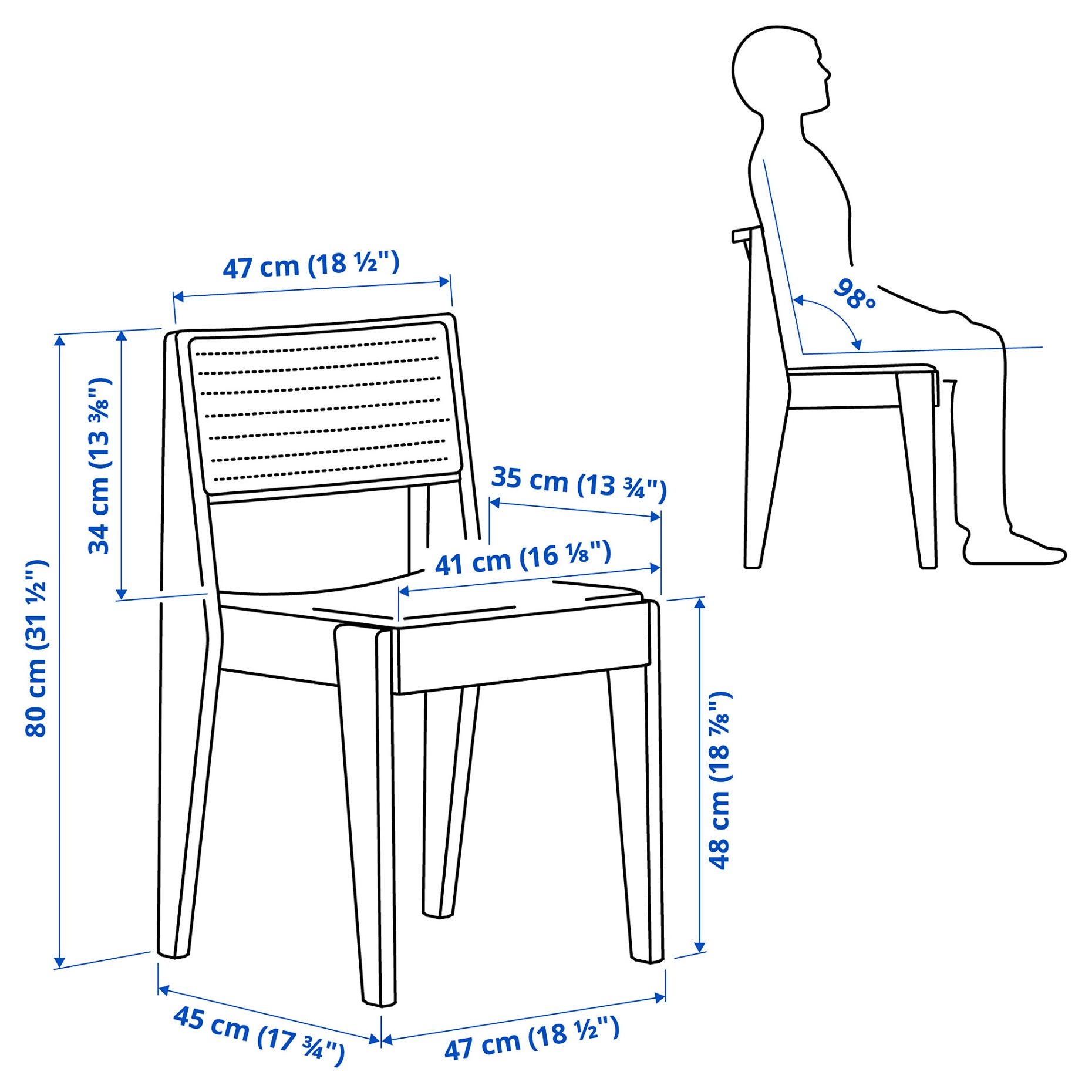 STOCKHOLM 2025, table and 4 chairs, 115 cm, 095.800.09