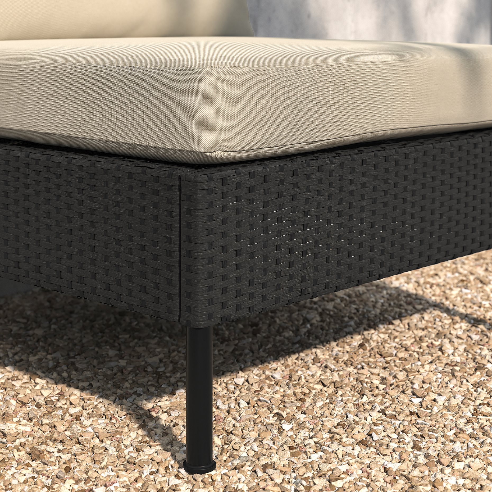 VITTSKÄR, modular chaise longue with armrest, outdoor, 095.912.58