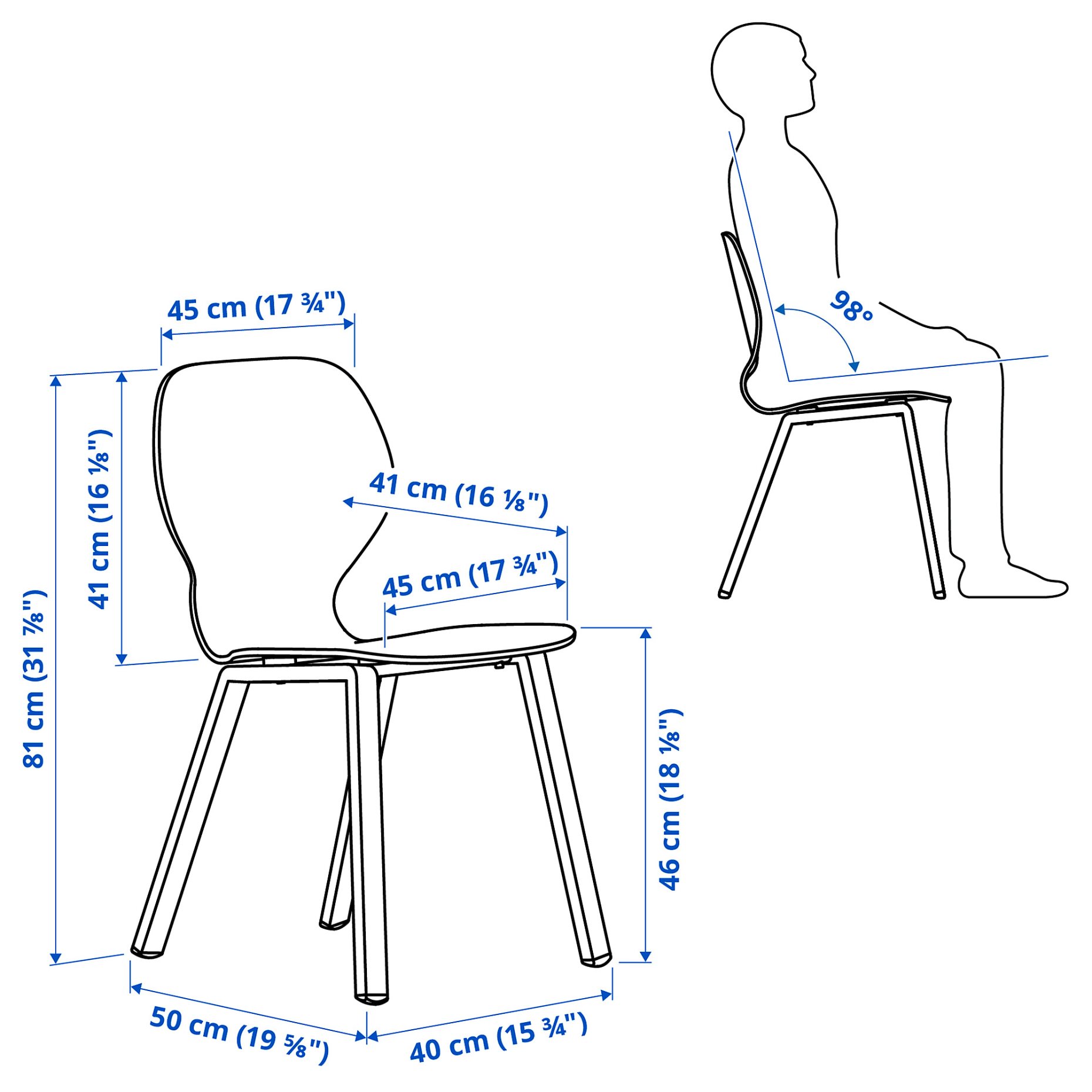 SKÅLSTA, τραπέζι και 4 καρέκλες, 140x80 cm, 096.089.99
