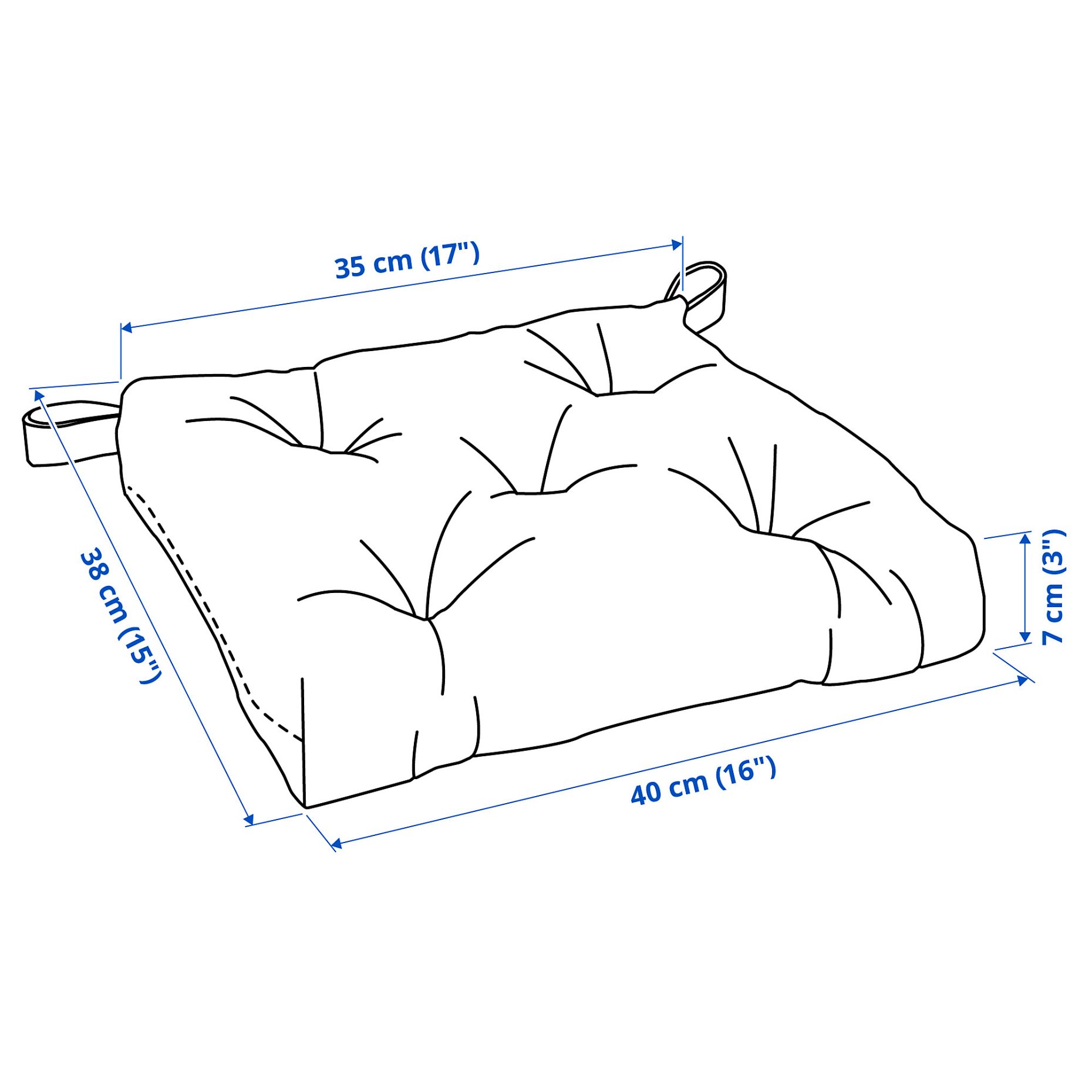 MALINDA, chair cushion, 102.092.02