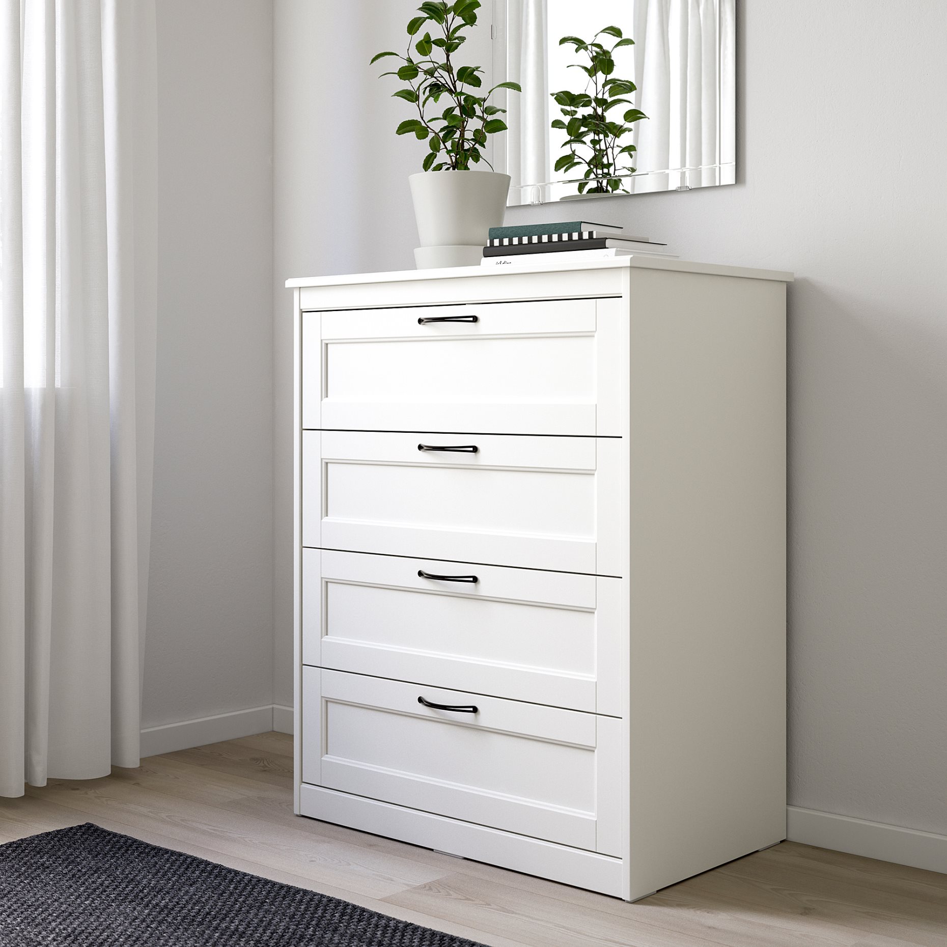 SONGESAND, chest of 4 drawers, 103.667.77