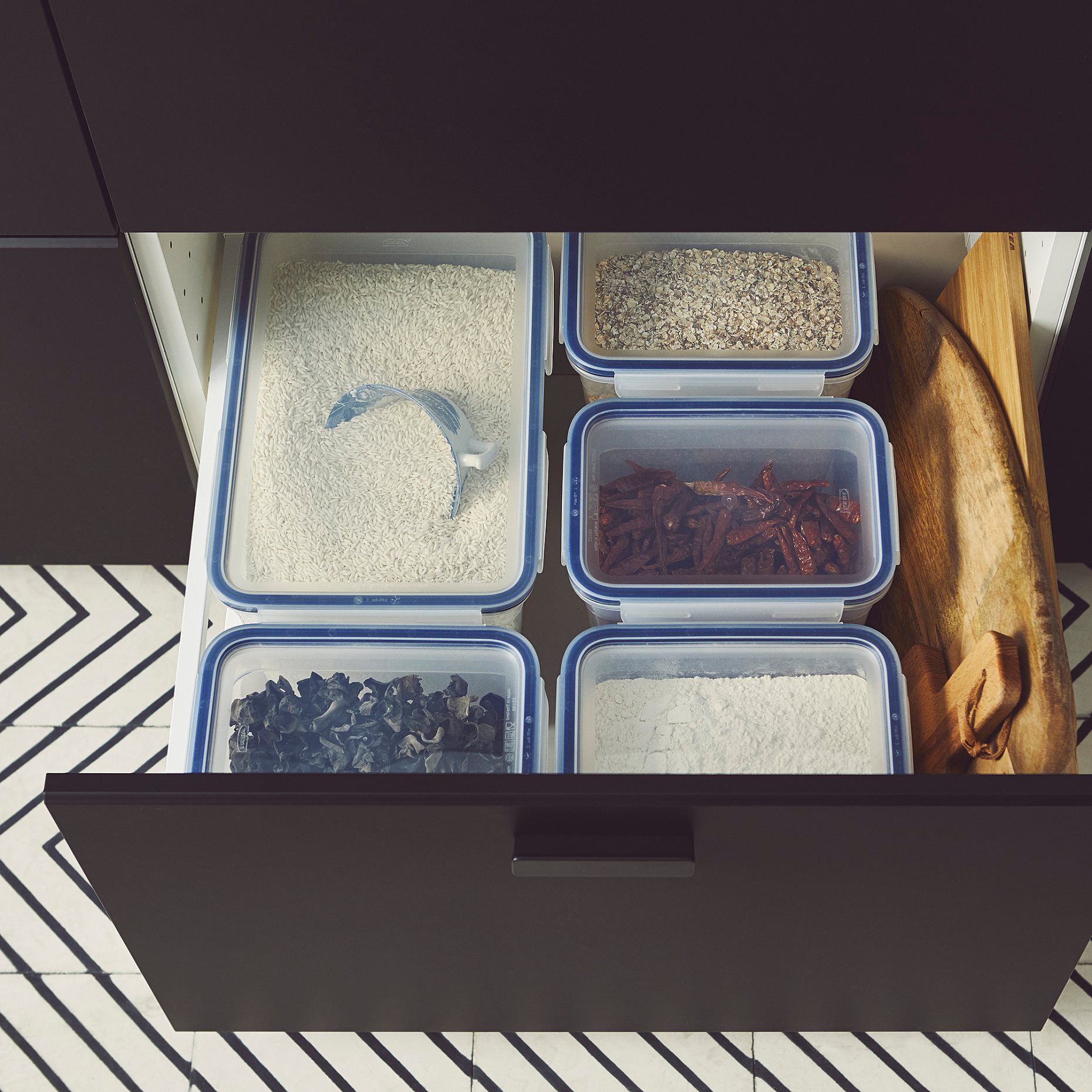 IKEA 365+, δοχείο αποθήκευσης τροφίμων μεγάλο ορθογώνιο/ πλαστικό, 10.6 l, 103.930.64