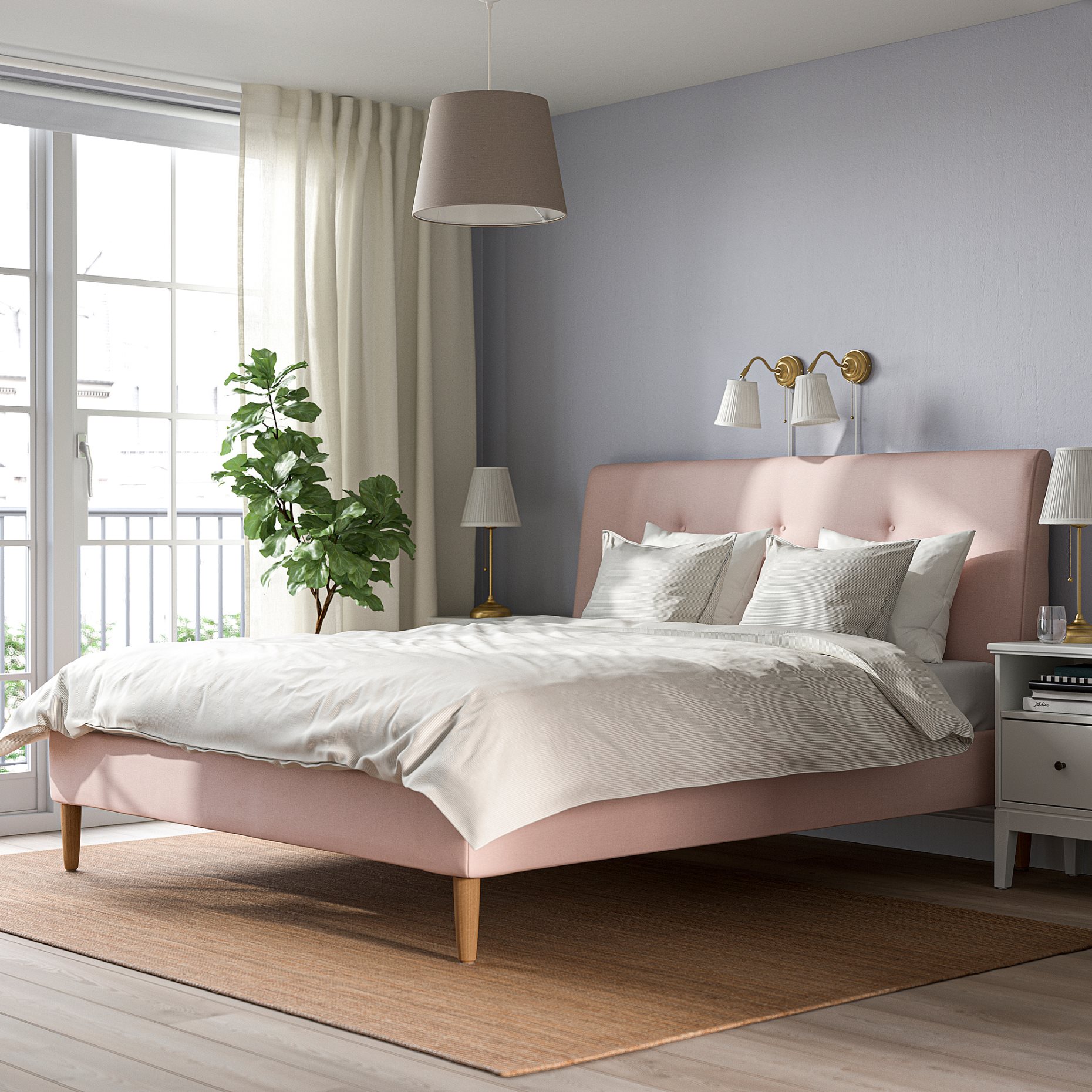IDANÄS, upholstered bed, 180x200 cm, 104.589.51