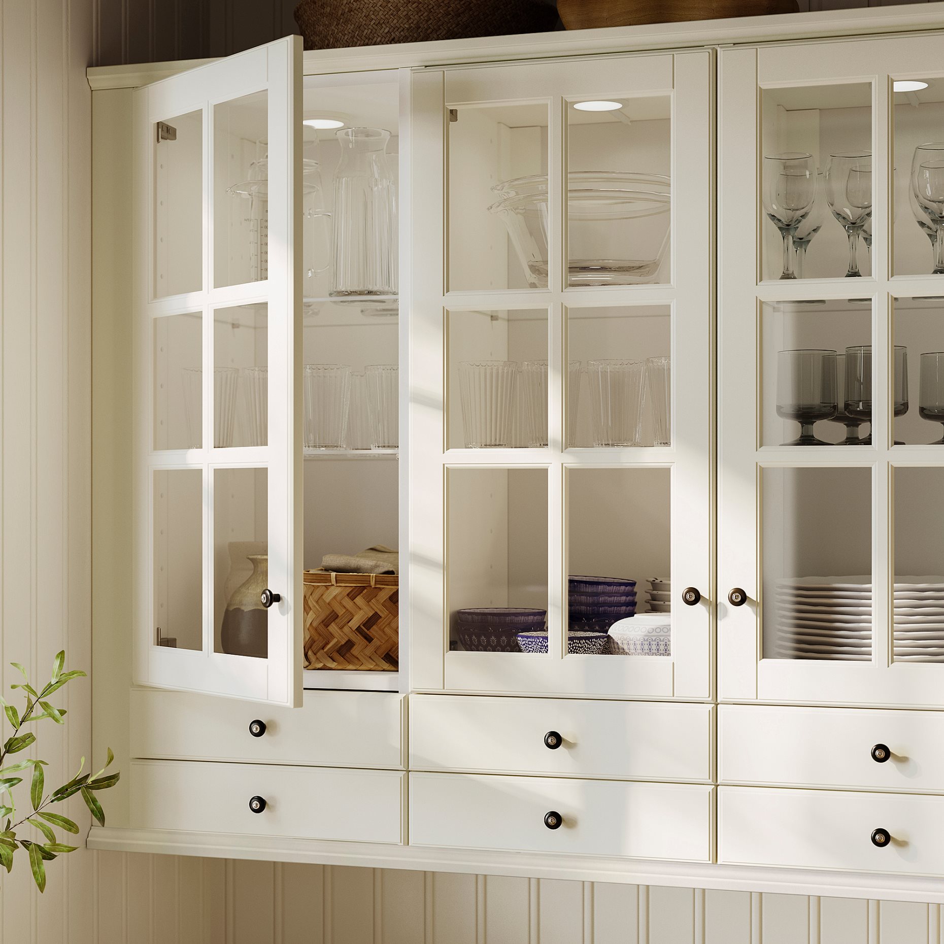 BODBYN, γυάλινη πόρτα, 40x80 cm, 104.850.49