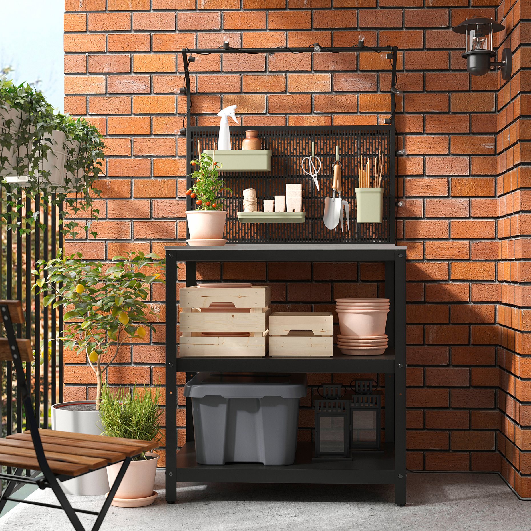 GRILLSKÄR, back panel for outdoor kitchen, 78x61 cm, 105.231.69