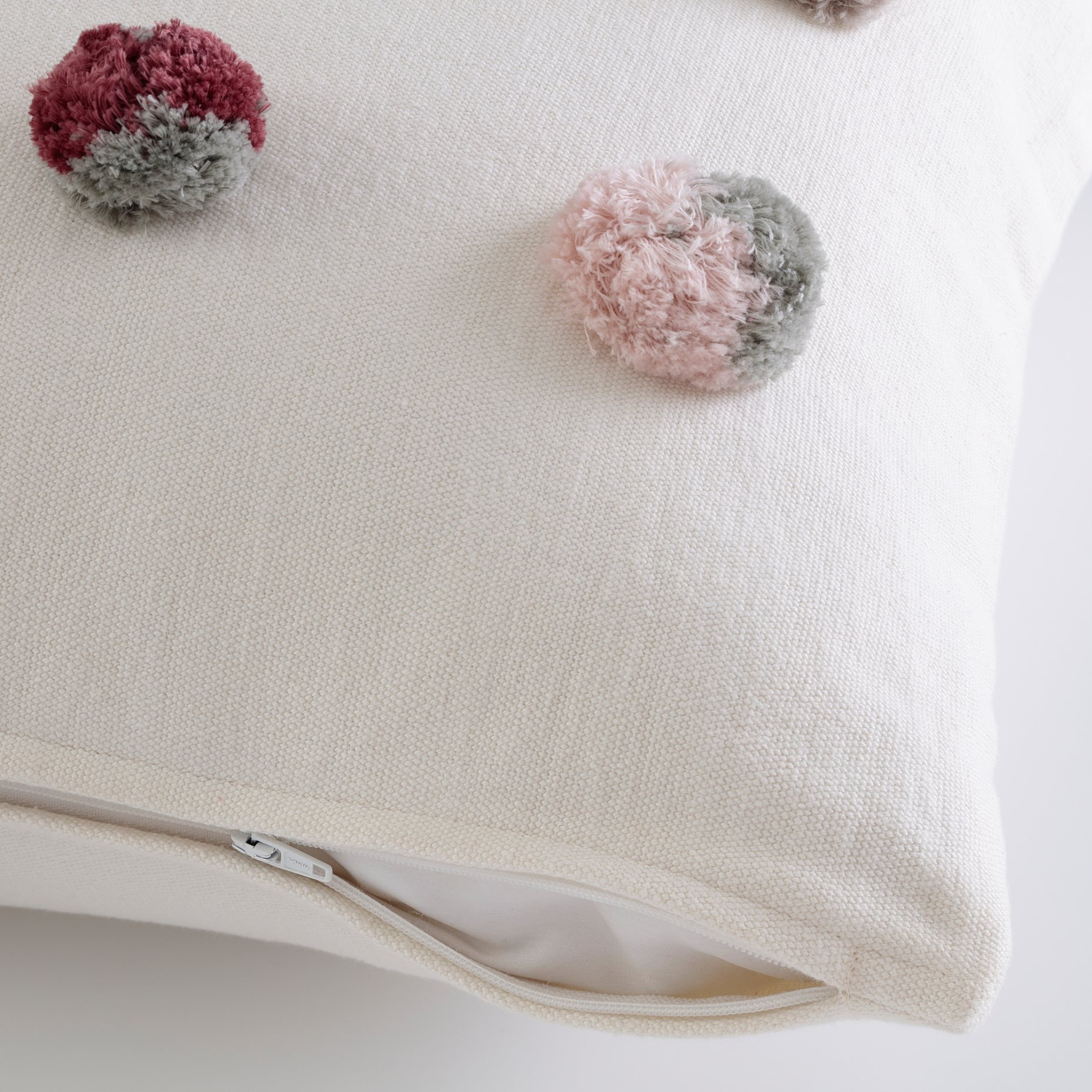 DVÄRGNARV, cushion cover/handmade pompon, 50x50 cm, 105.278.84