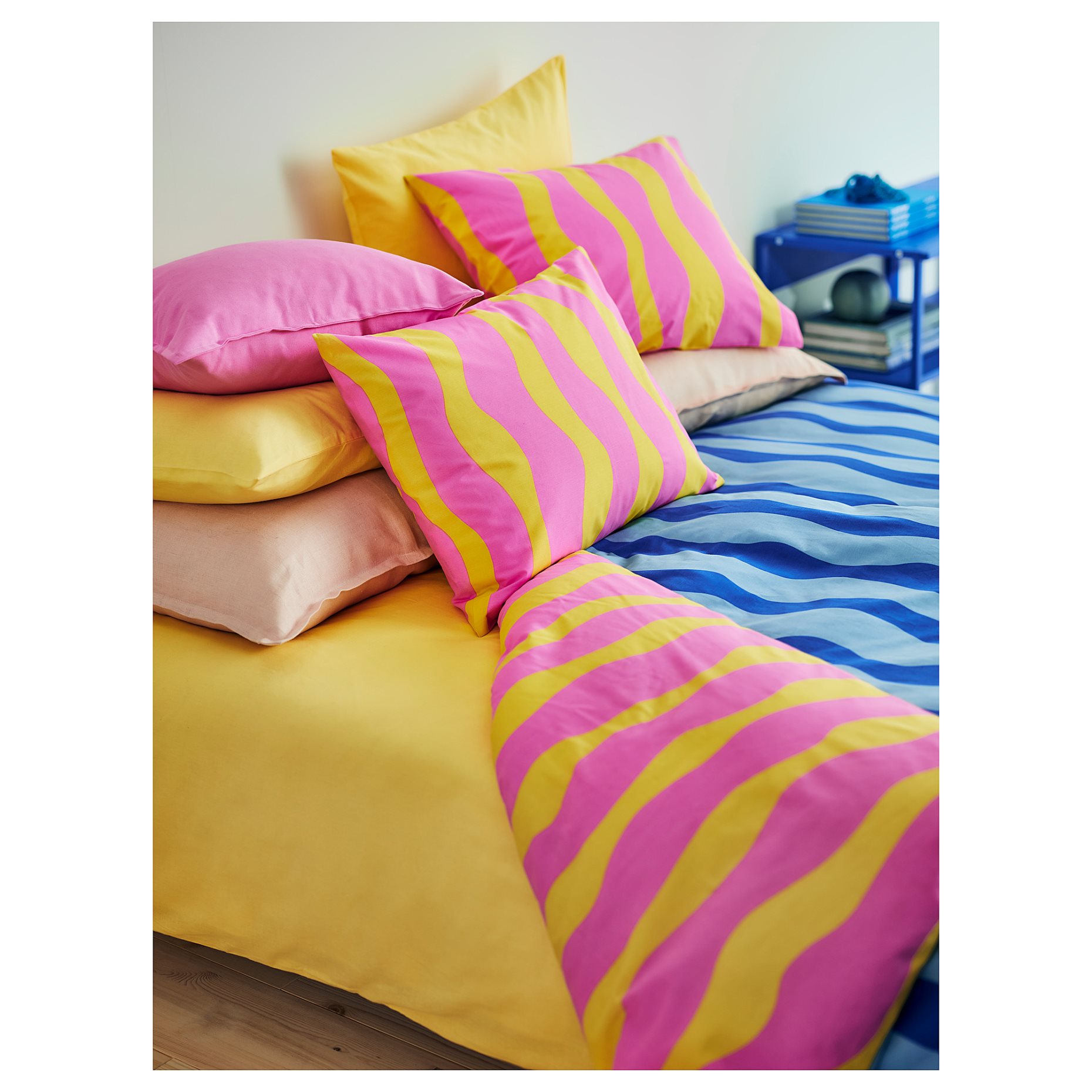 SOMMARVICKER, duvet cover and pillowcase, 150x200/50x60 cm, 105.546.84