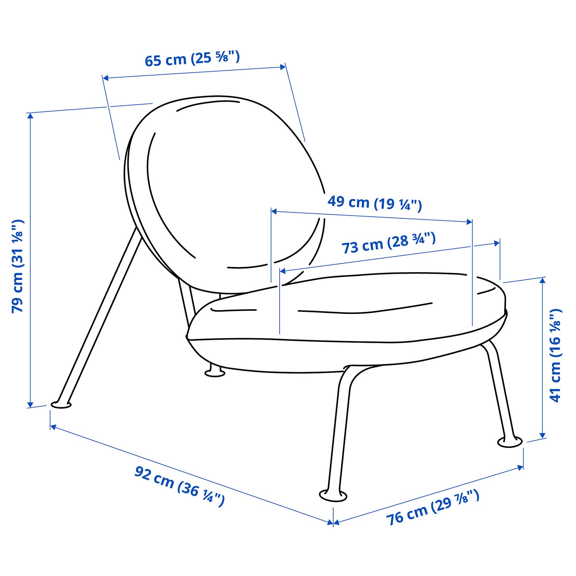 VEINGE, easy chair, 105.585.64