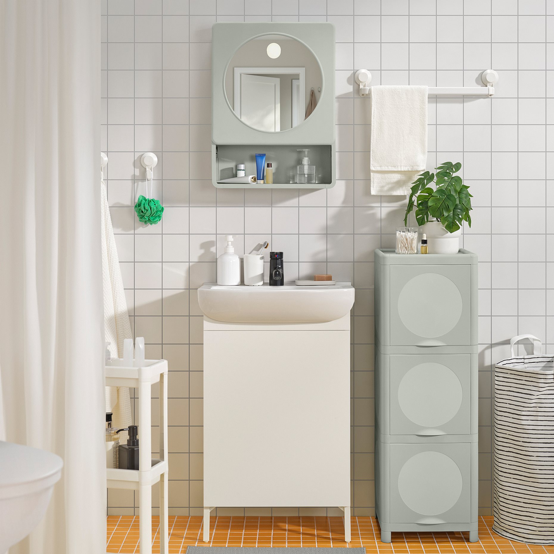 IVÖSJÖN, mirror cabinet with 1 door, 44x15x59 cm, 105.690.96