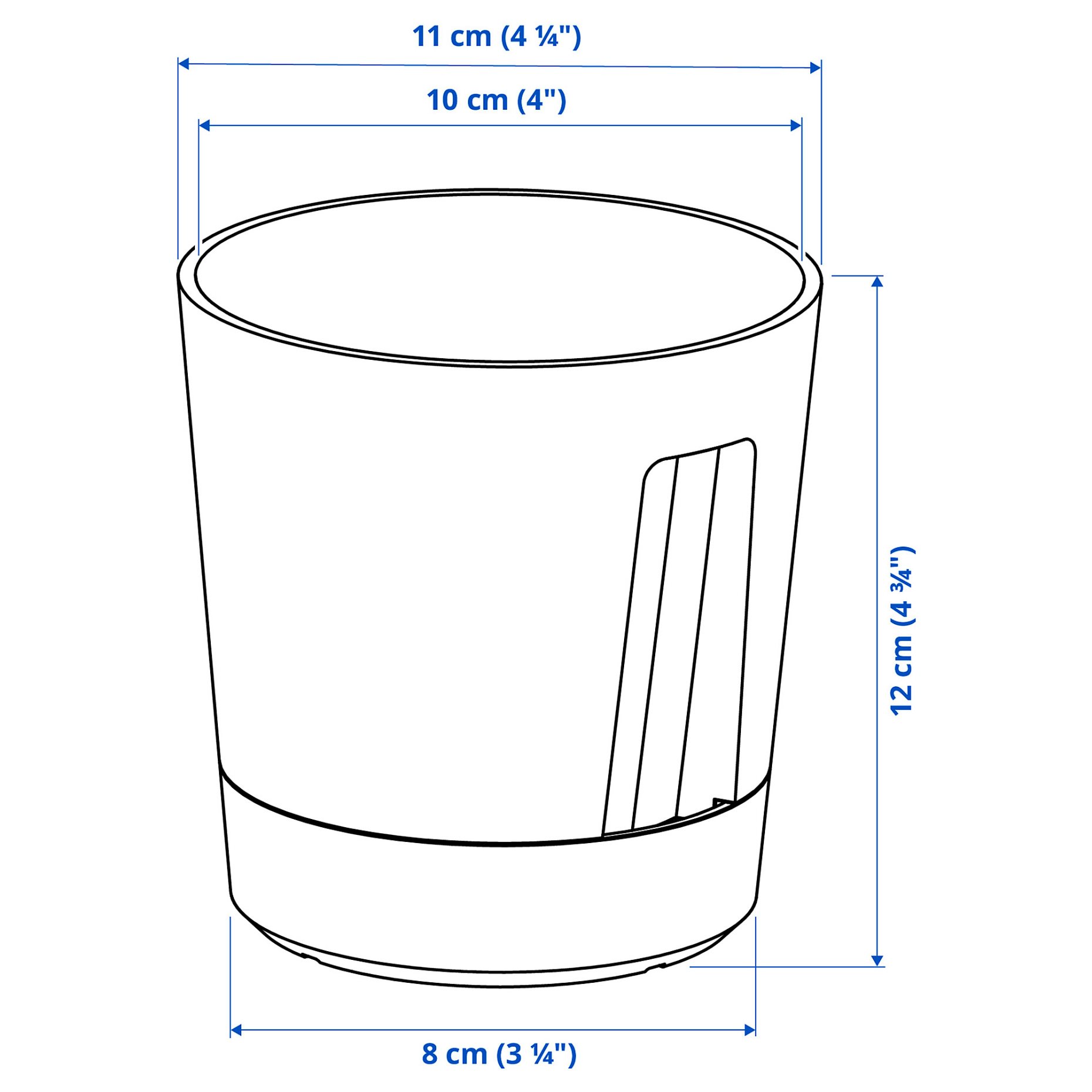 VÅRDTRÄD, self-watering plant pot/in/outdoor, 9 cm, 105.708.63