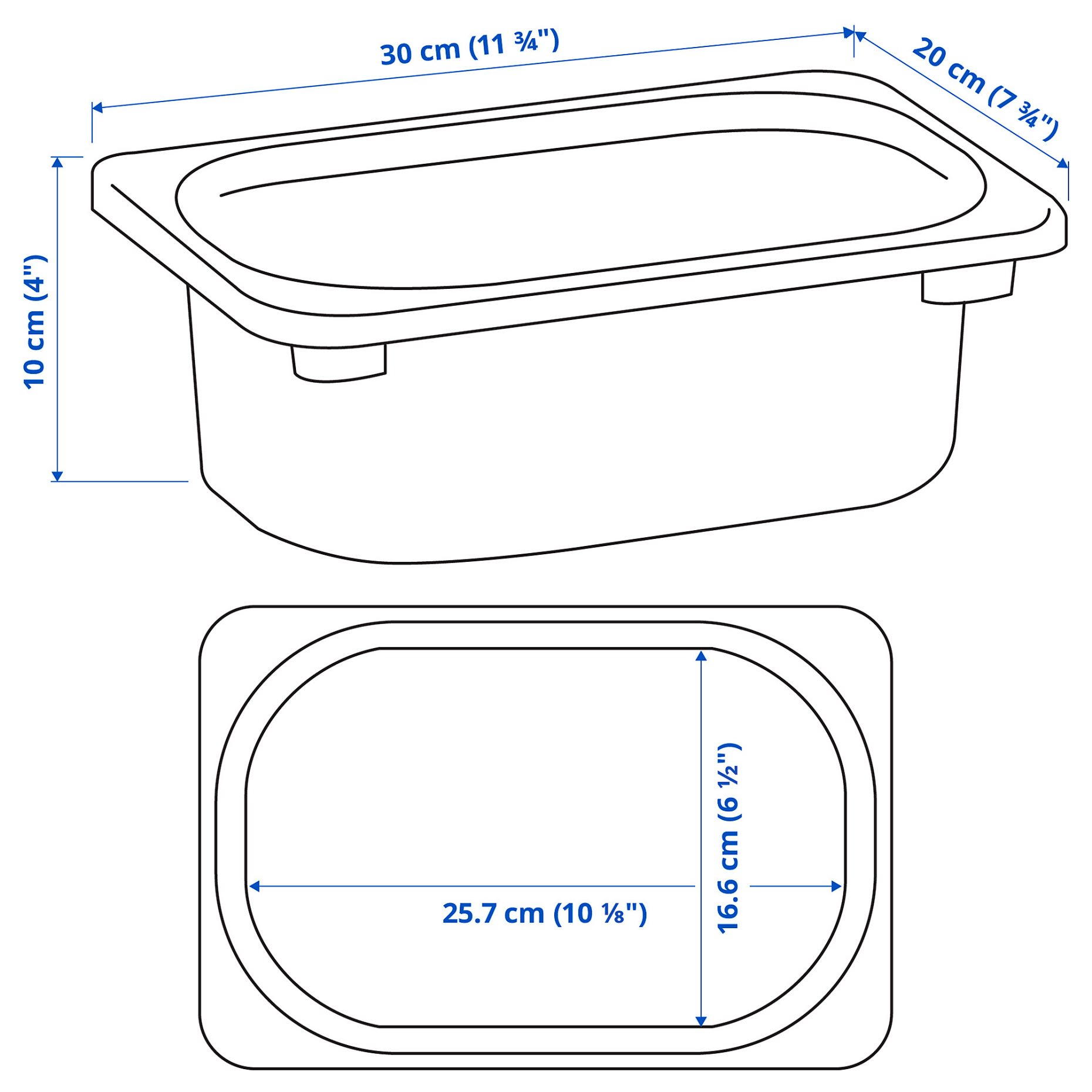 TROFAST, storage box, 20x30x10 cm, 105.820.93