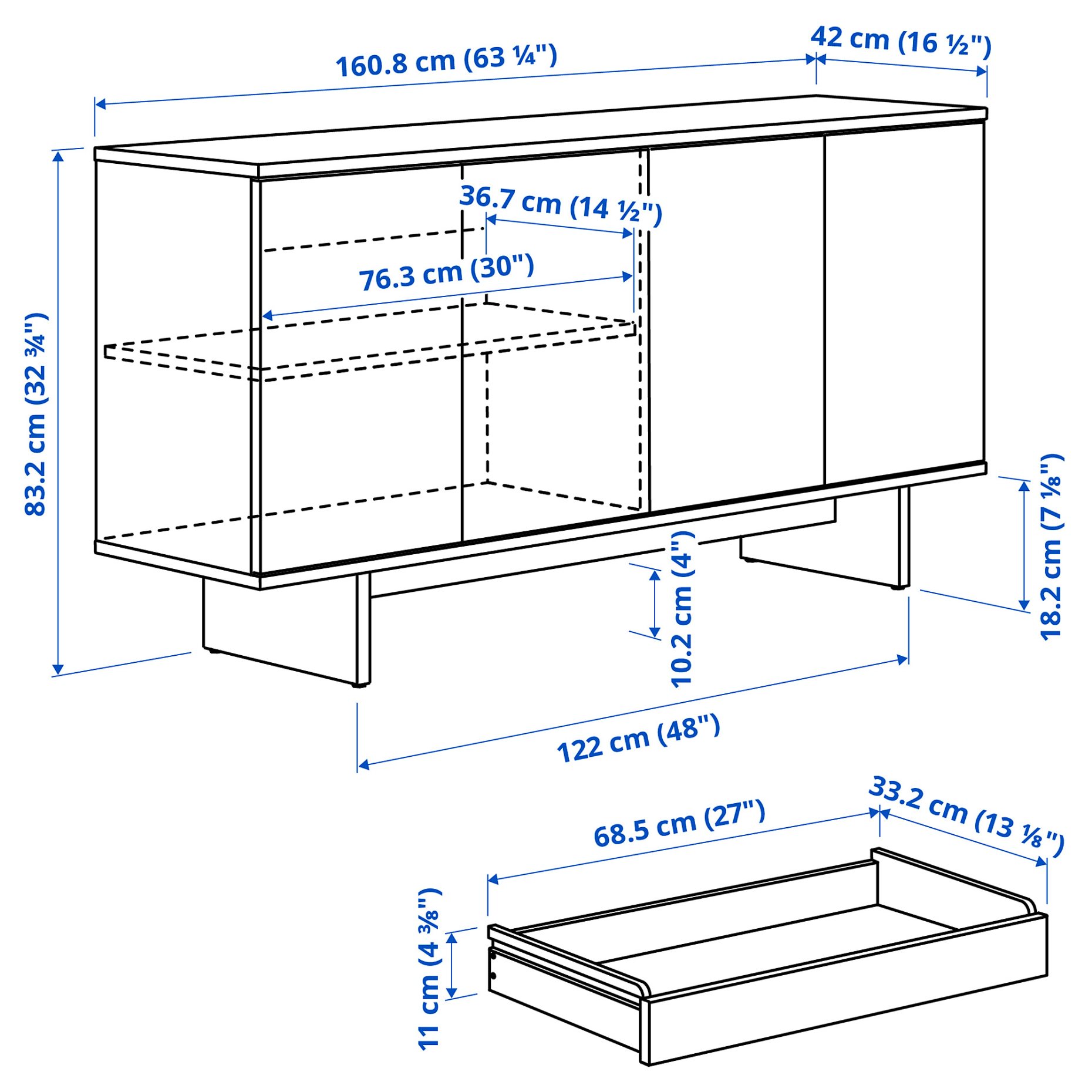 STOCKHOLM 2025, sideboard, 161x42x83 cm, 105.866.04
