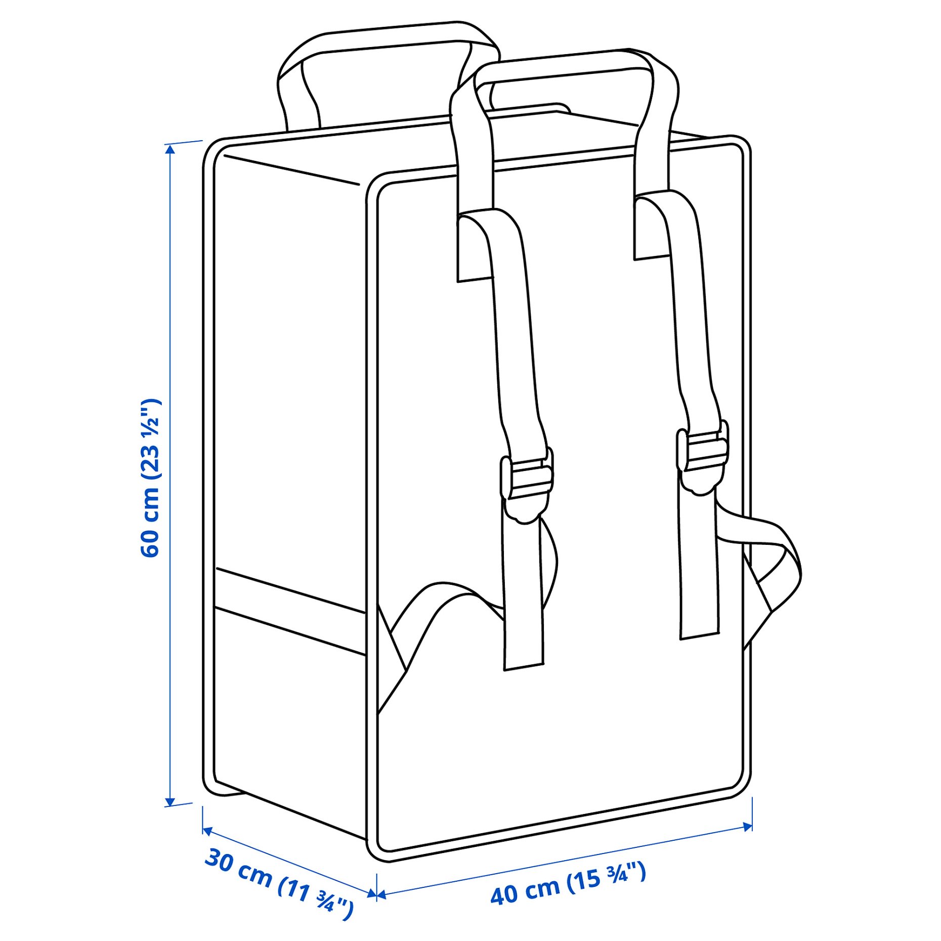 GÖRSNYGG, bag, 40x30x60 cm/72 l, 105.959.48