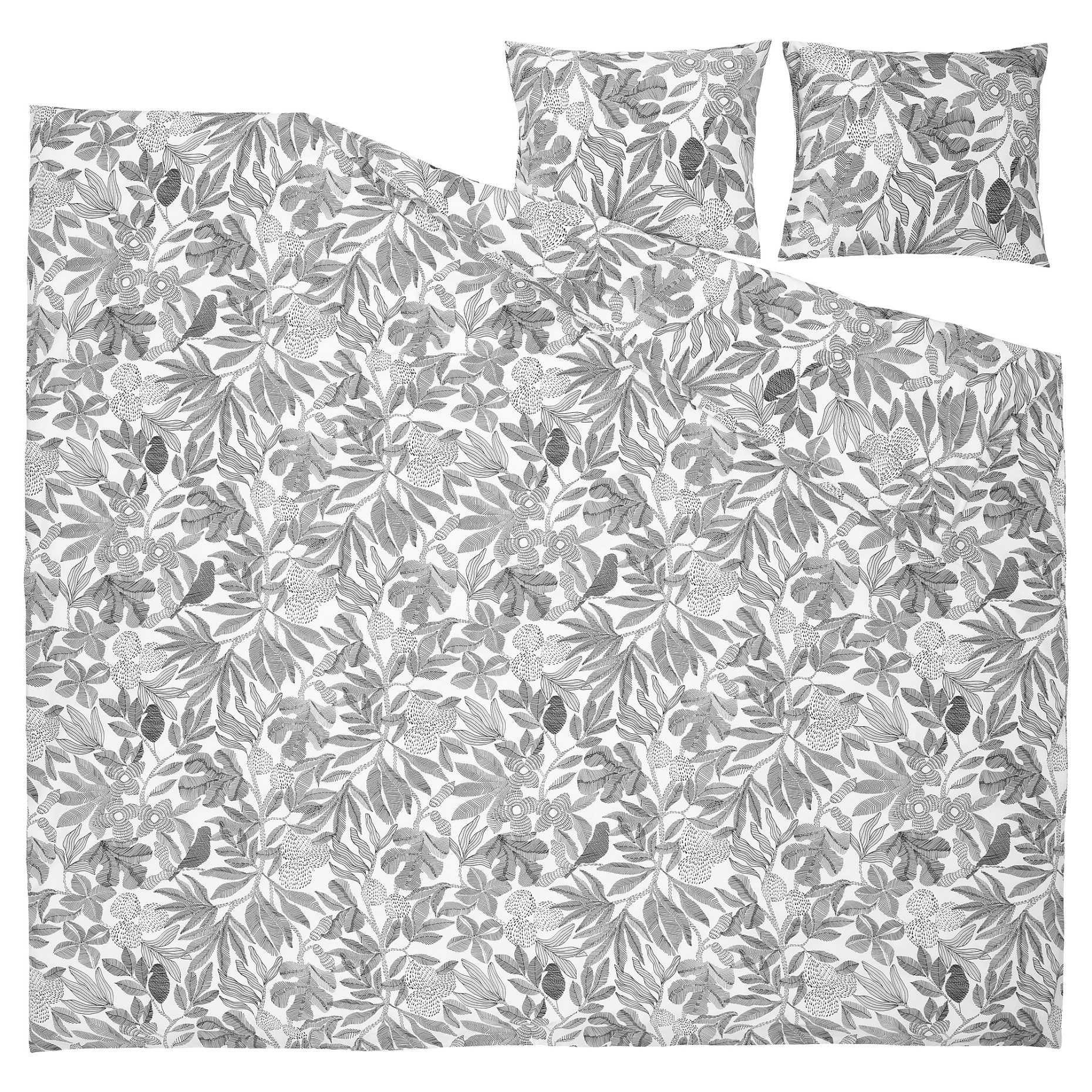 BROKDRACENA, duvet cover and 2 pillowcases, 240x220/50x60 cm, 106.057.73