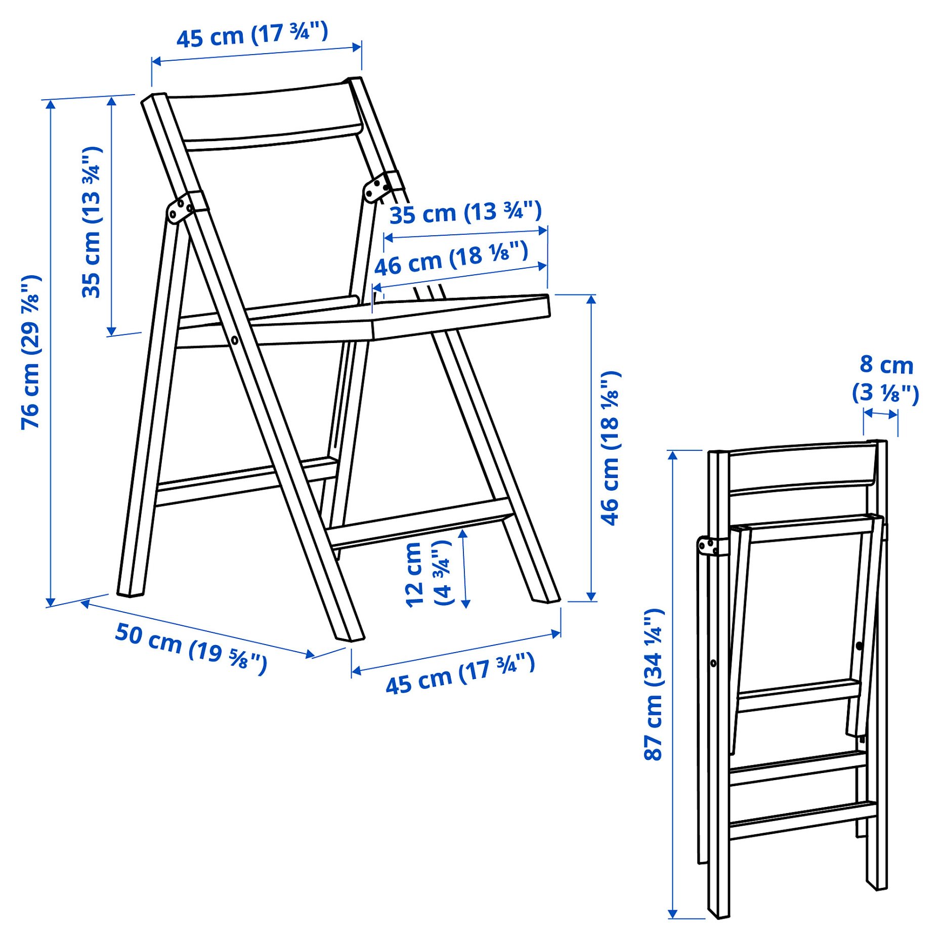 IKEA PS 2026, πτυσσόμενη καρέκλα, 106.178.94