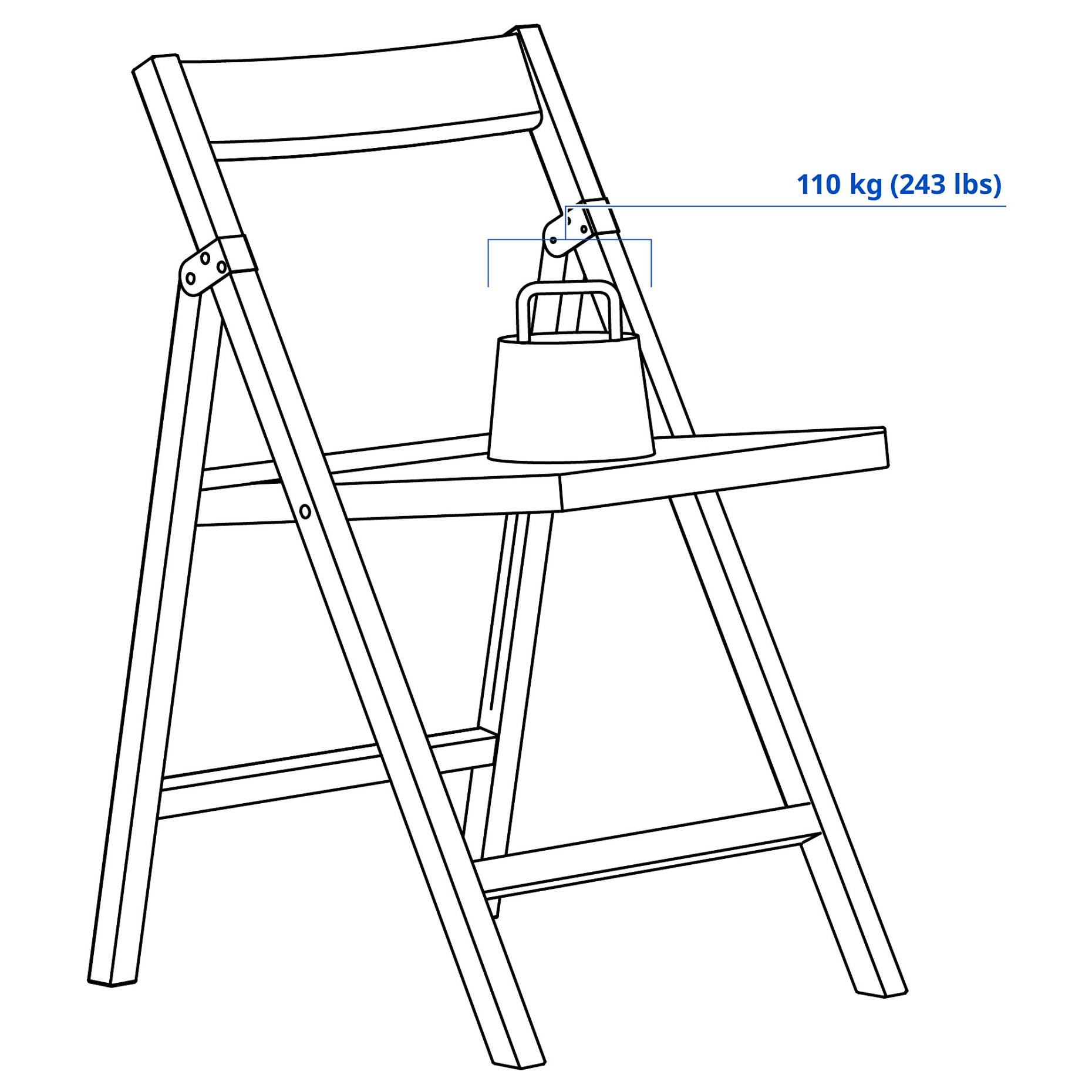IKEA PS 2026, πτυσσόμενη καρέκλα, 106.178.94