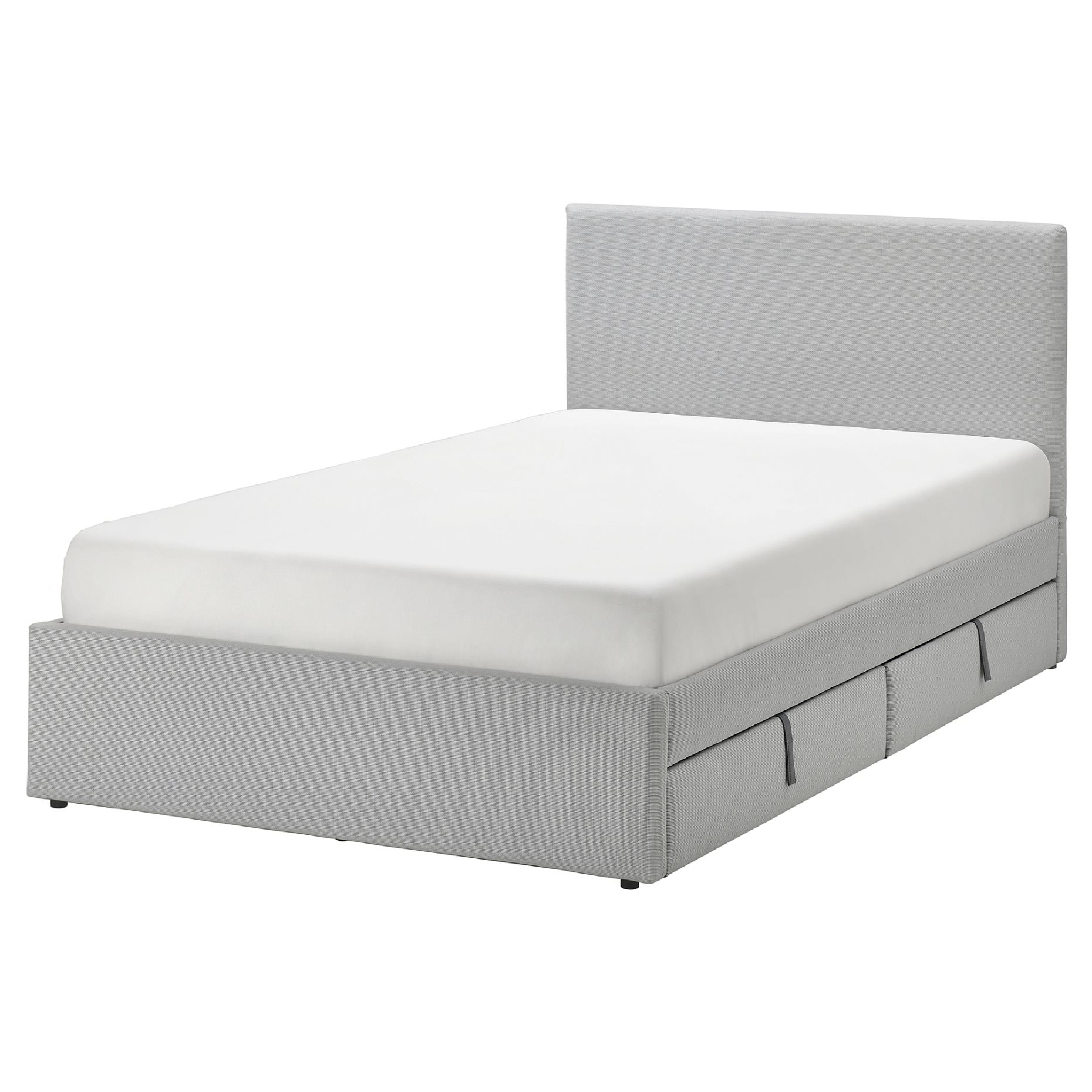 GLADSTAD, upholstered bed with 2 storage boxes, 120x200 cm, 194.067.69