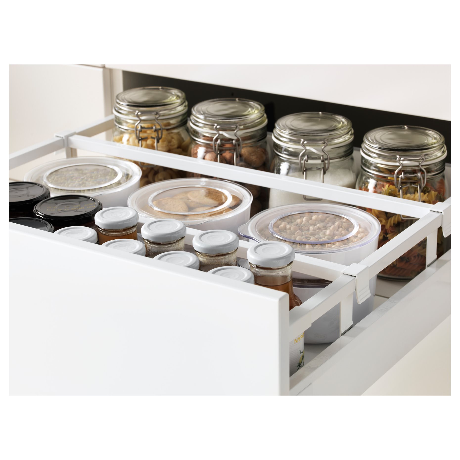 METOD/MAXIMERA, high cabinet for microwave with door/2 drawers, 60x60x240 cm, 194.582.06