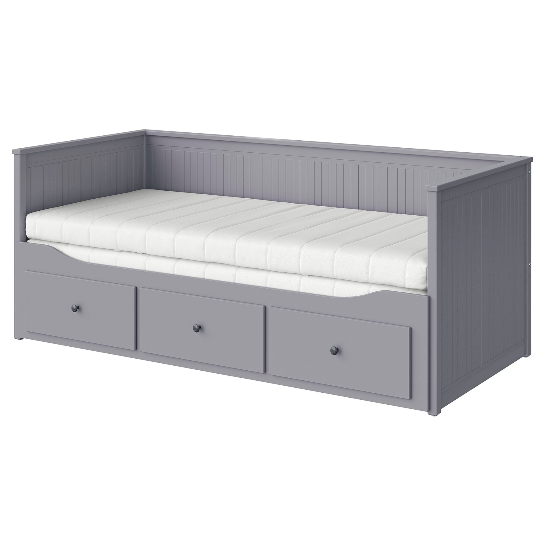 HEMNES, κρεβάτι επισκέπτη day bed 3 συρτάρια/2 στρώματα, 80x200 cm, 195.214.82