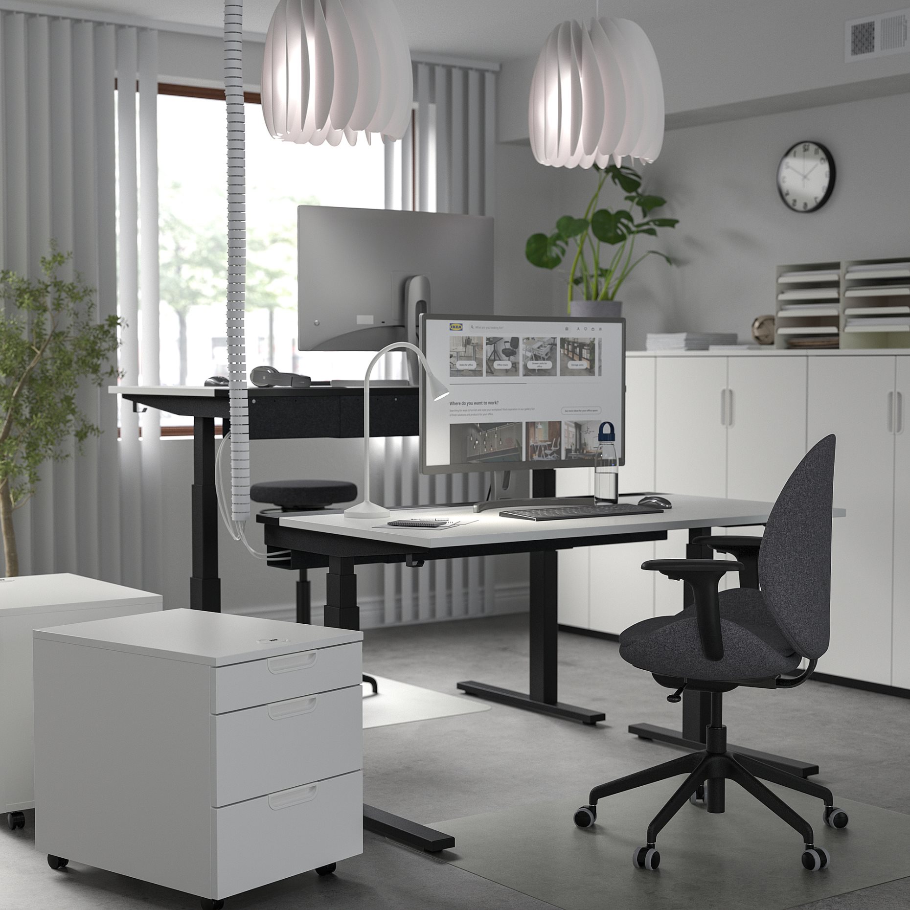 MITTZON, desk sit/stand/electric, 140x80 cm, 195.285.58