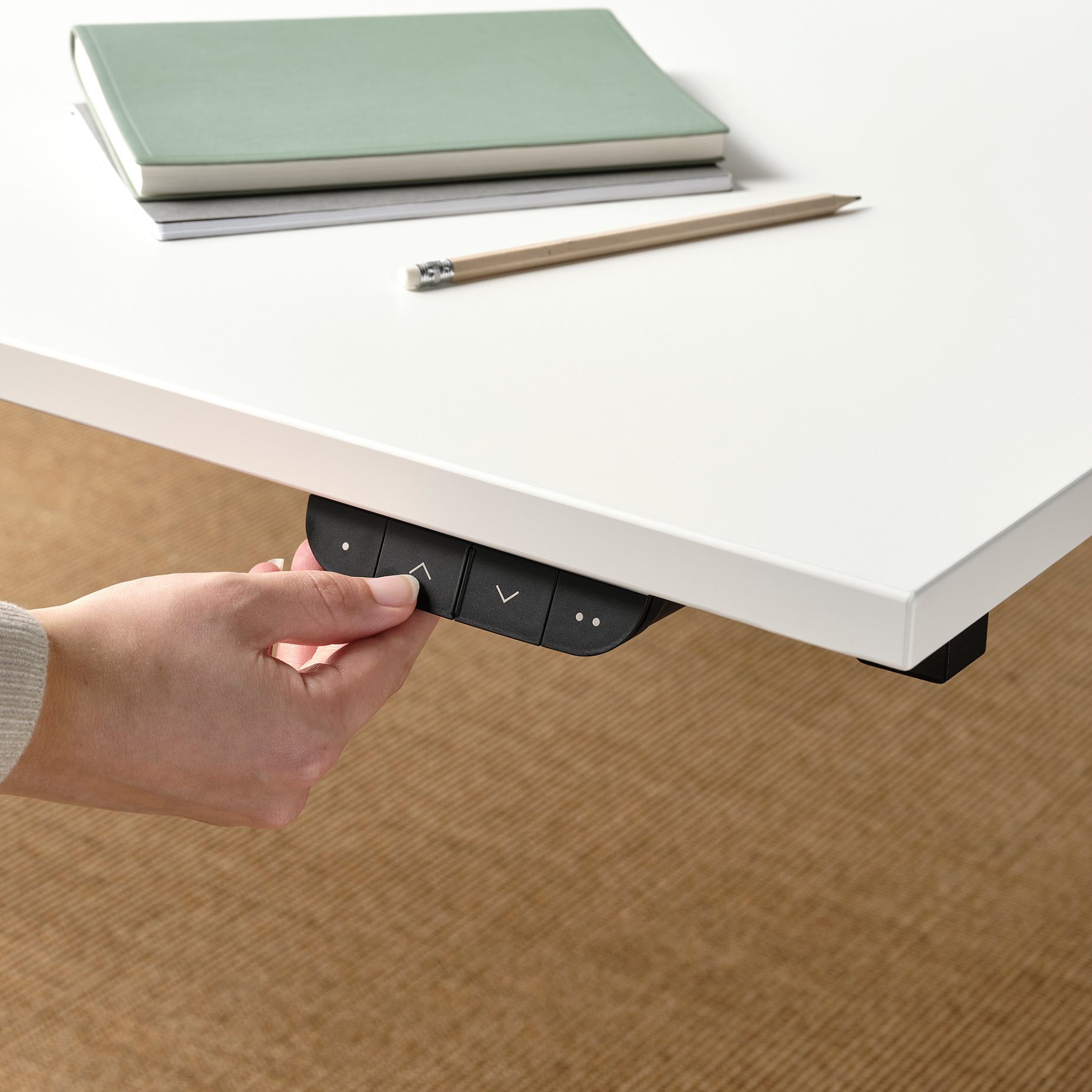 MITTZON, desk sit/stand/electric, 140x80 cm, 195.285.58
