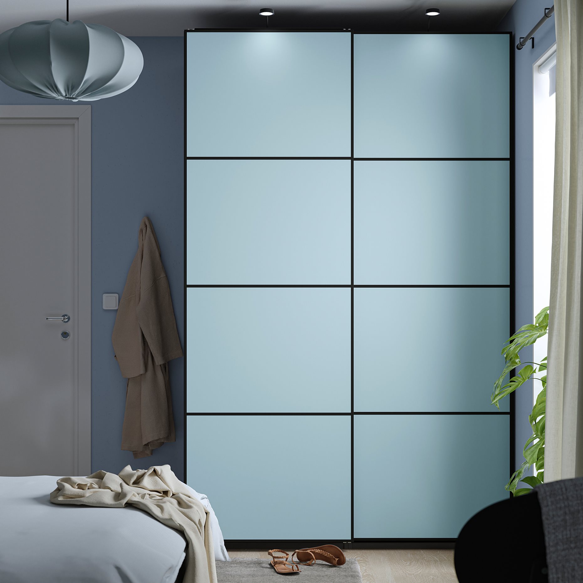 PAX/MEHAMN, wardrobe combination, 150x66x236 cm, 195.516.81