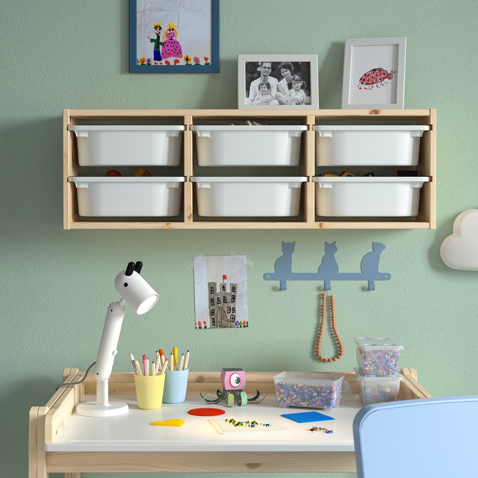 TROFAST, wall storage, 93x21x30 cm, 195.754.89