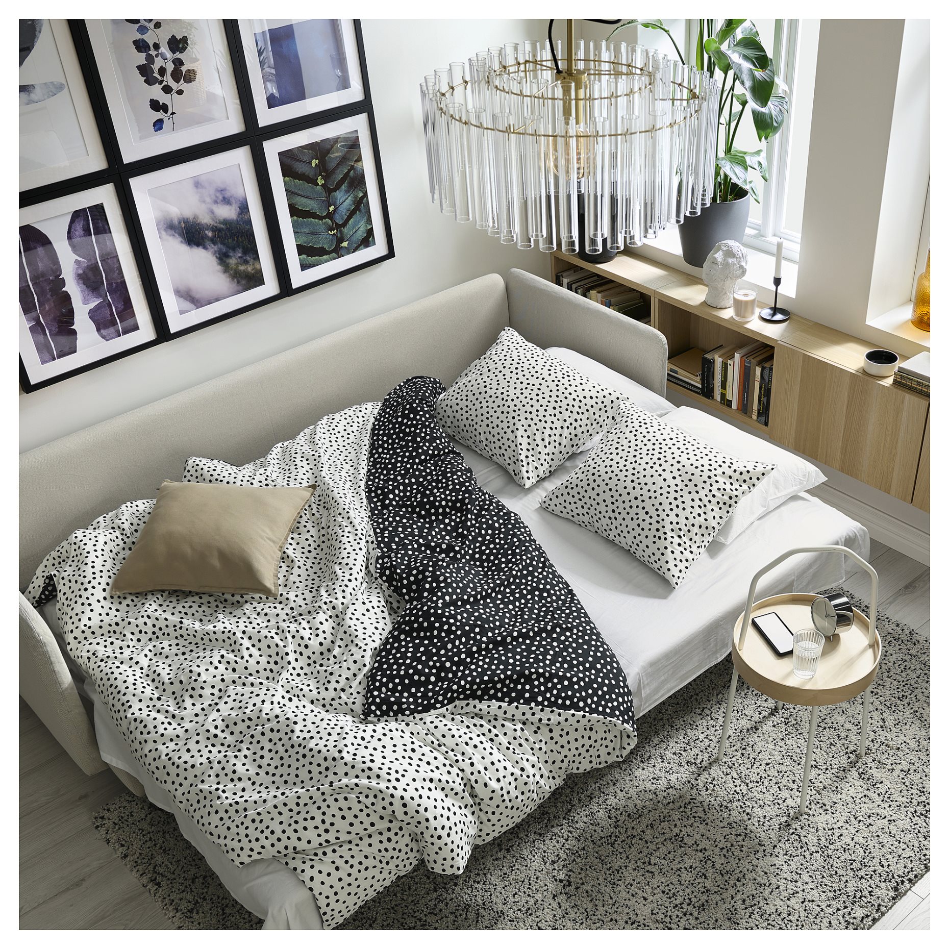 SÖDERHAMN, 3-seat sofa-bed with armrests, 195.800.61