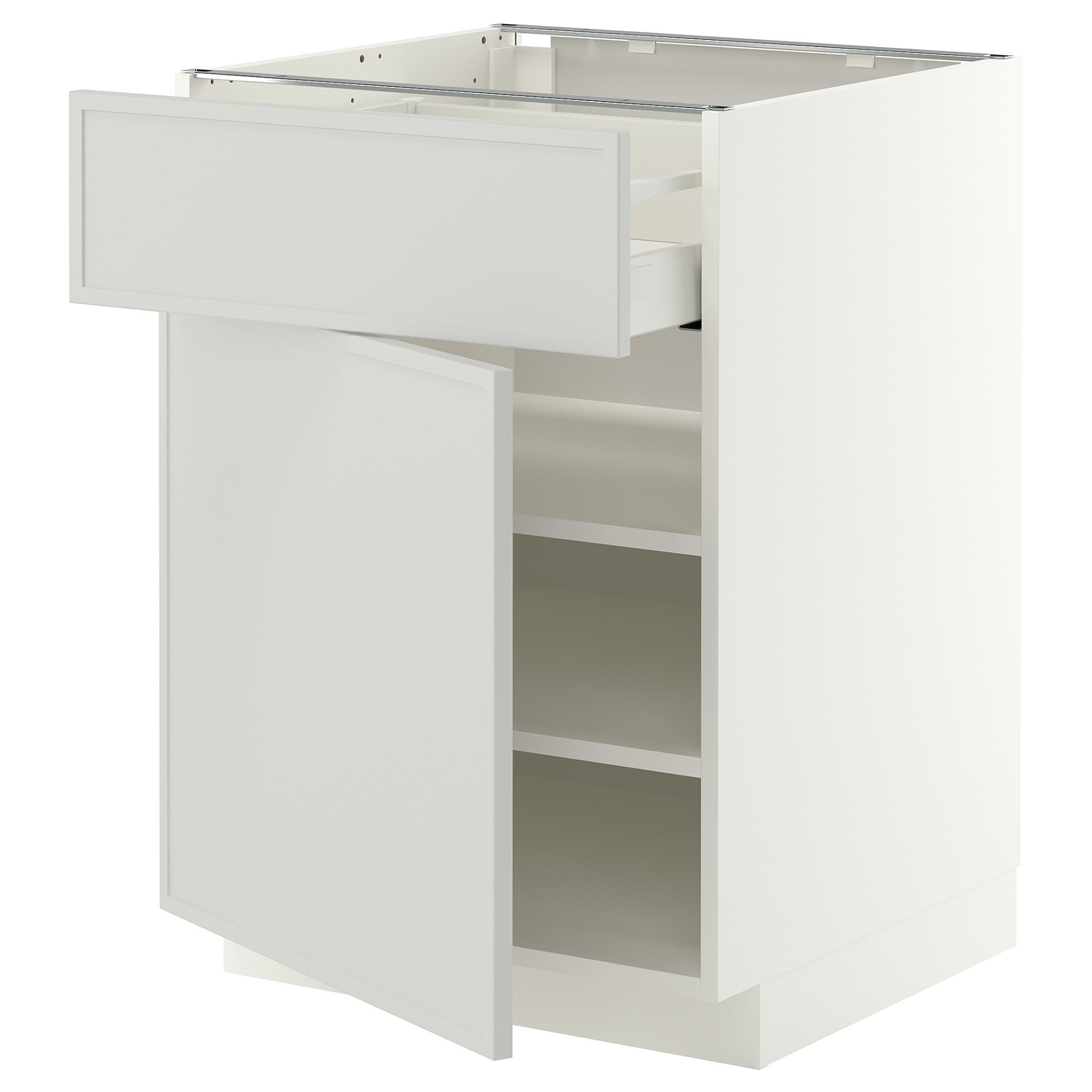 METOD, base cabinet with drawer/door, 60x60 cm, 196.061.03