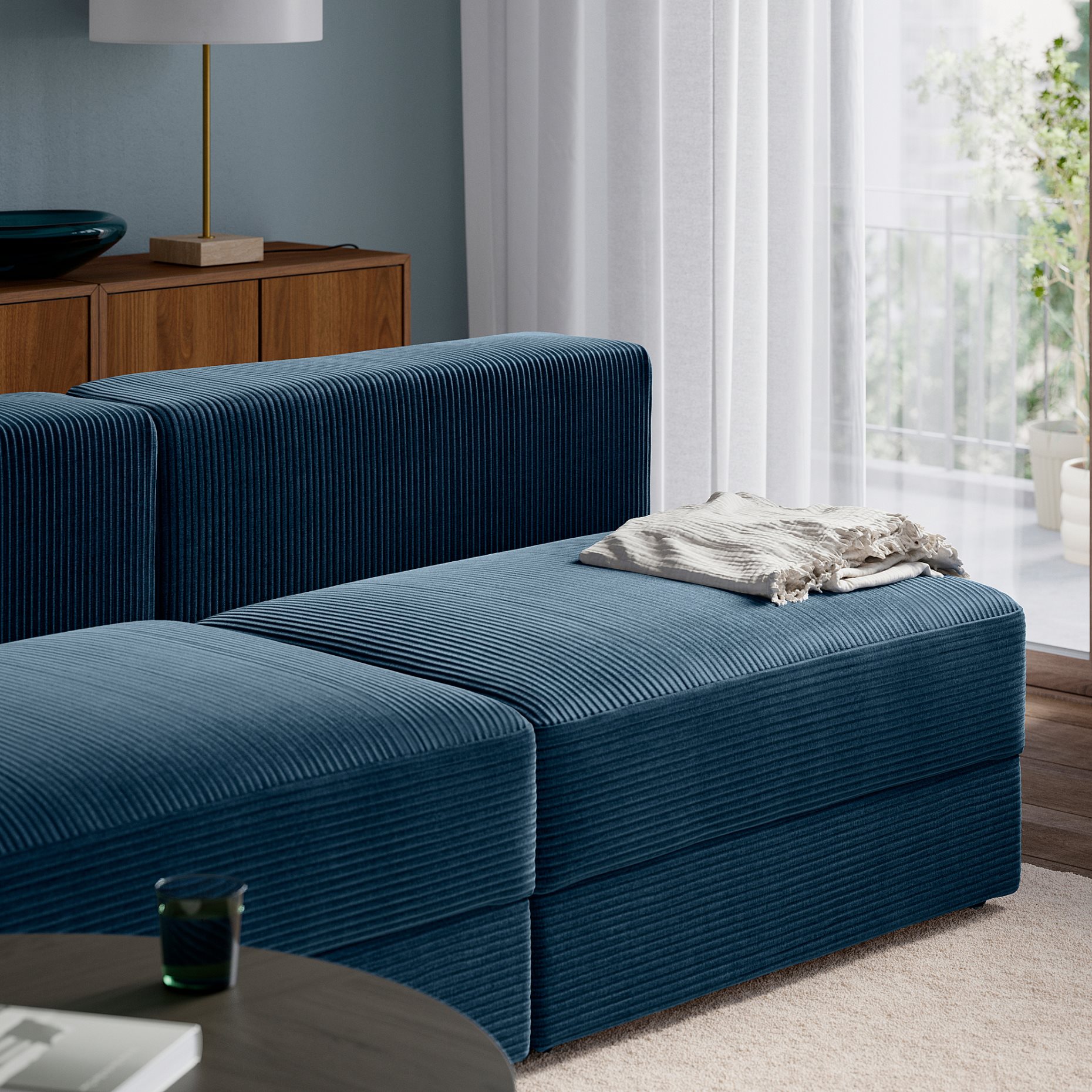 JÄTTEBO, 2,5-seat modular sofa with chaise longue/left, 196.076.40
