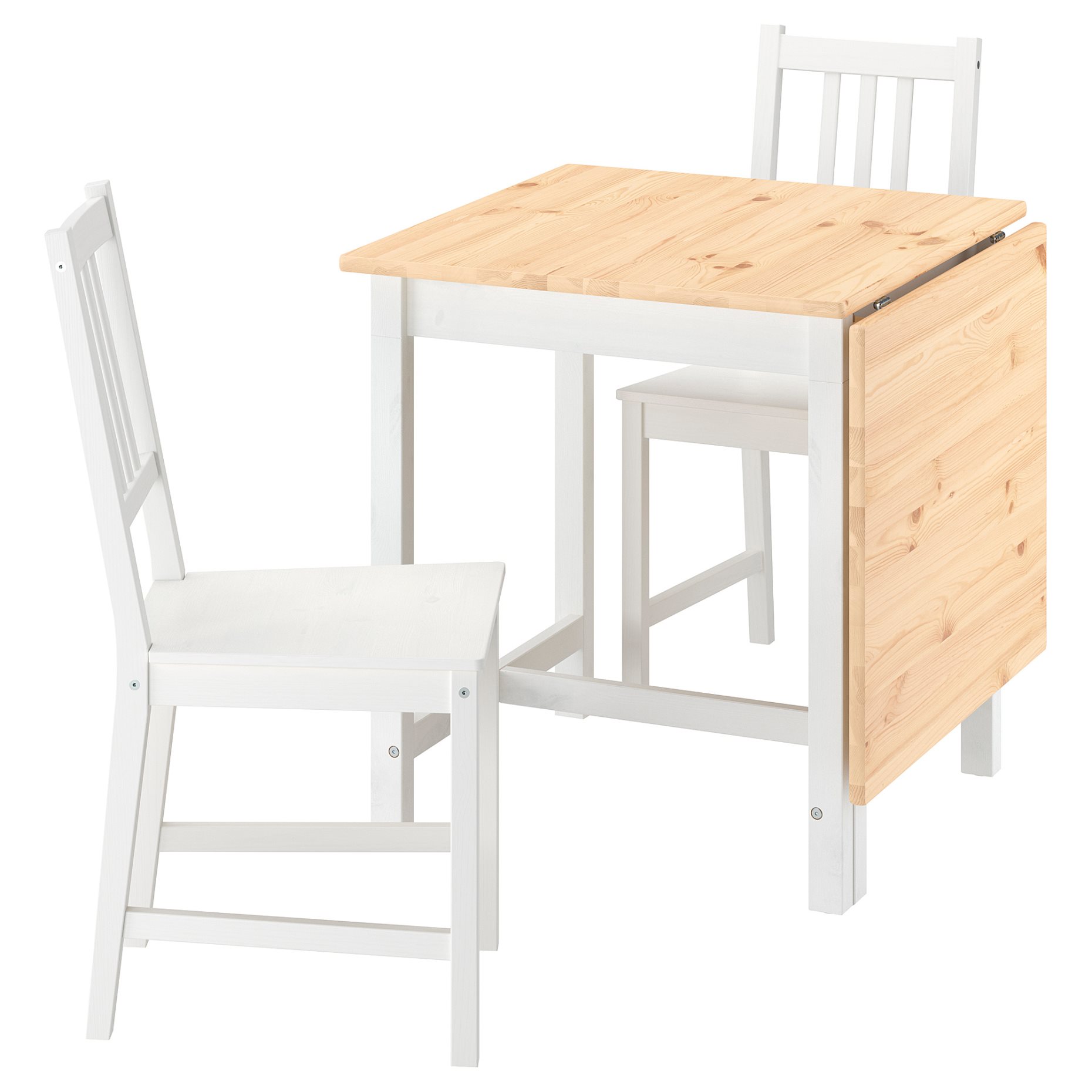 PINNTORP/PINN, table and 2 chairs, 67/124 cm, 196.268.27