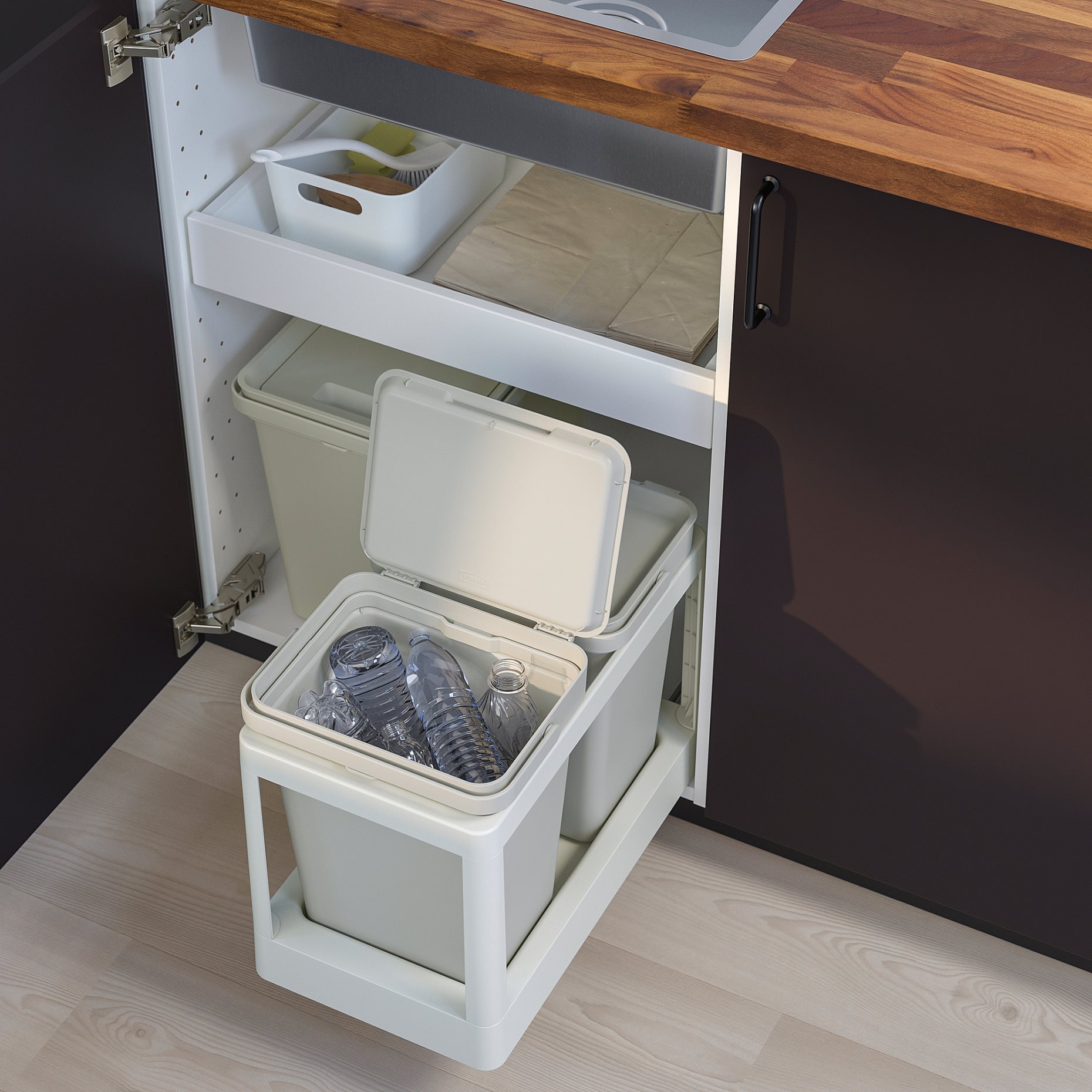 HÅLLBAR, pull-out frame for waste sorting, 204.228.53