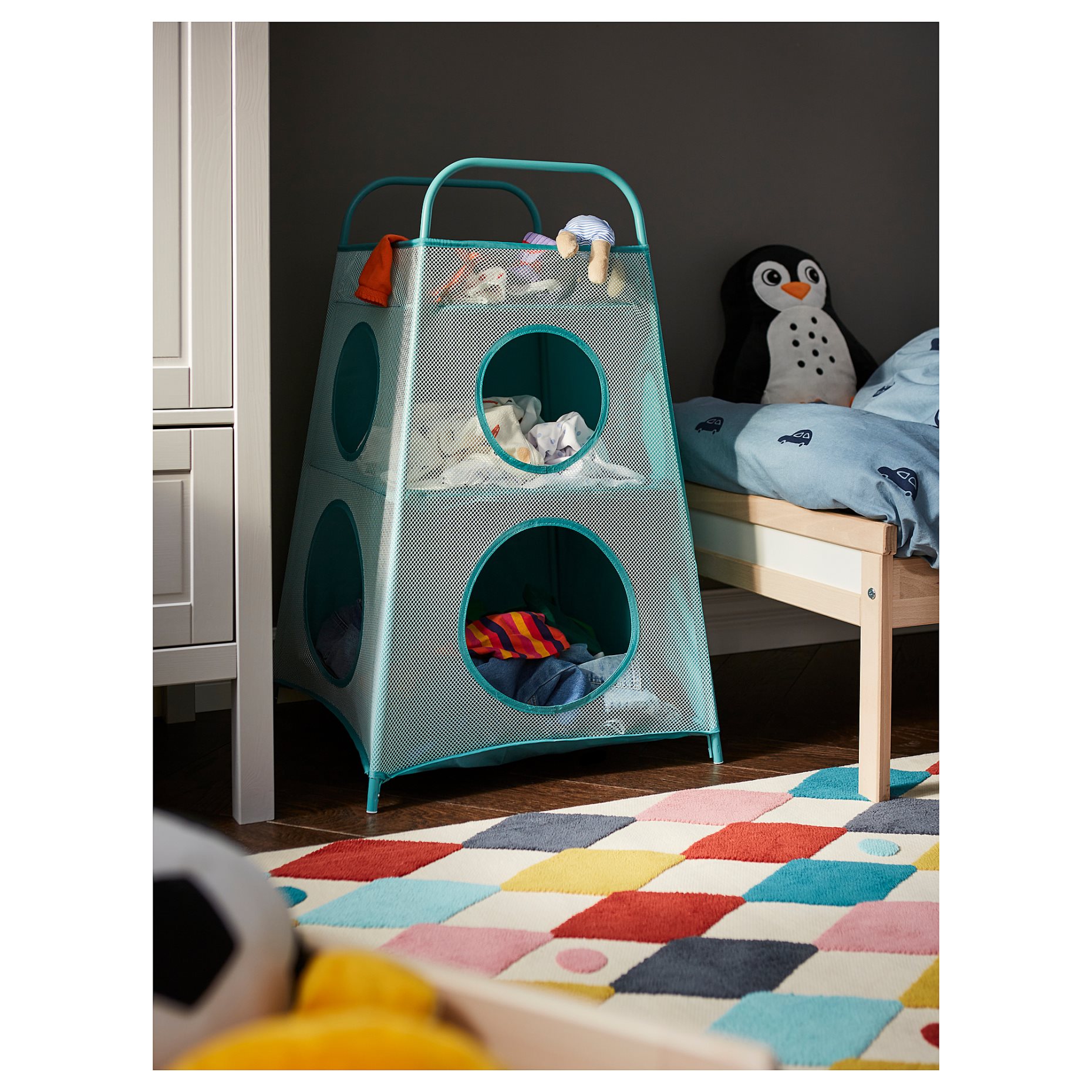 BLÅVINGAD, cushion/penguin-shaped, 40x32 cm, 205.283.69