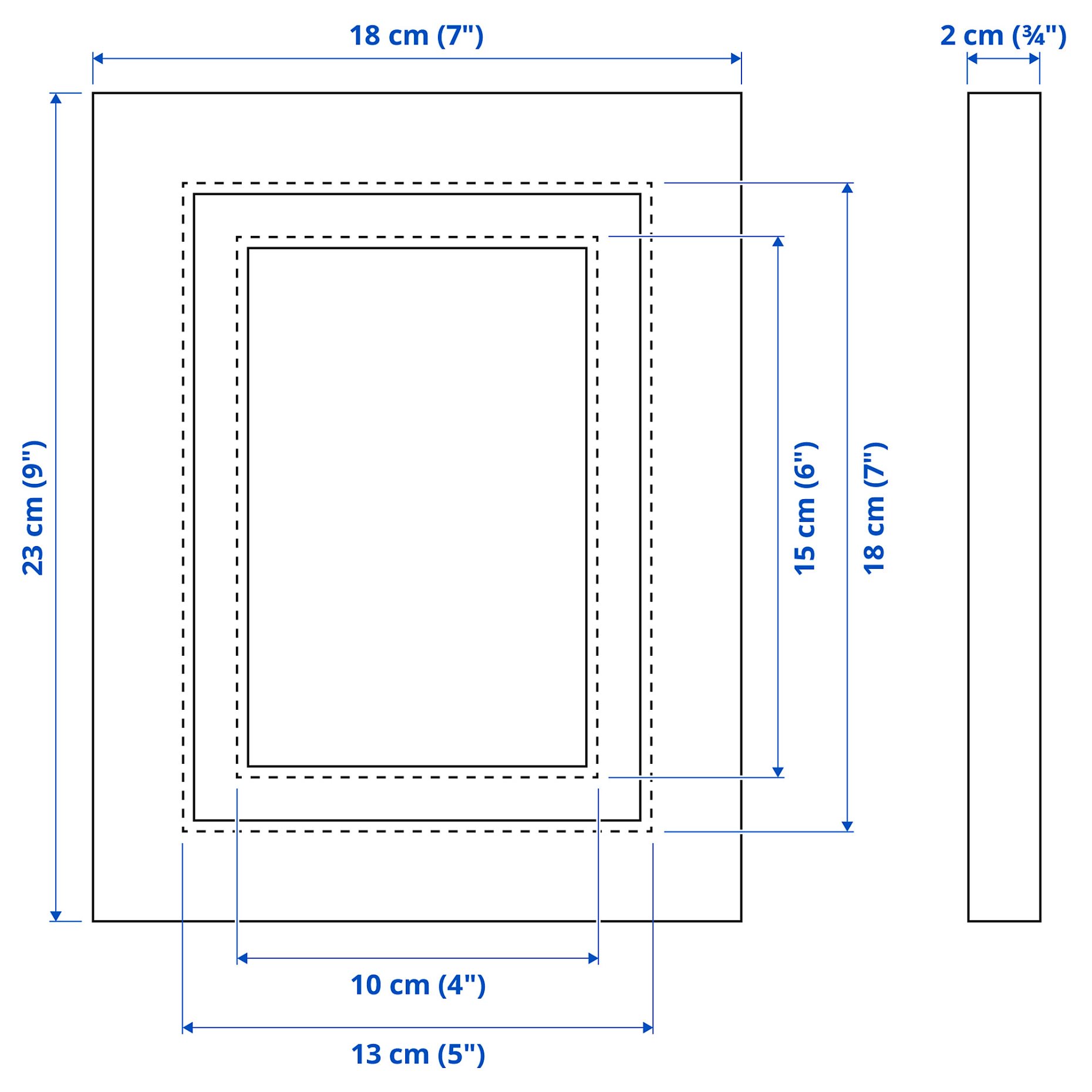 PLOMMONTRÄD, κορνίζα, 13x18 cm, 205.595.39