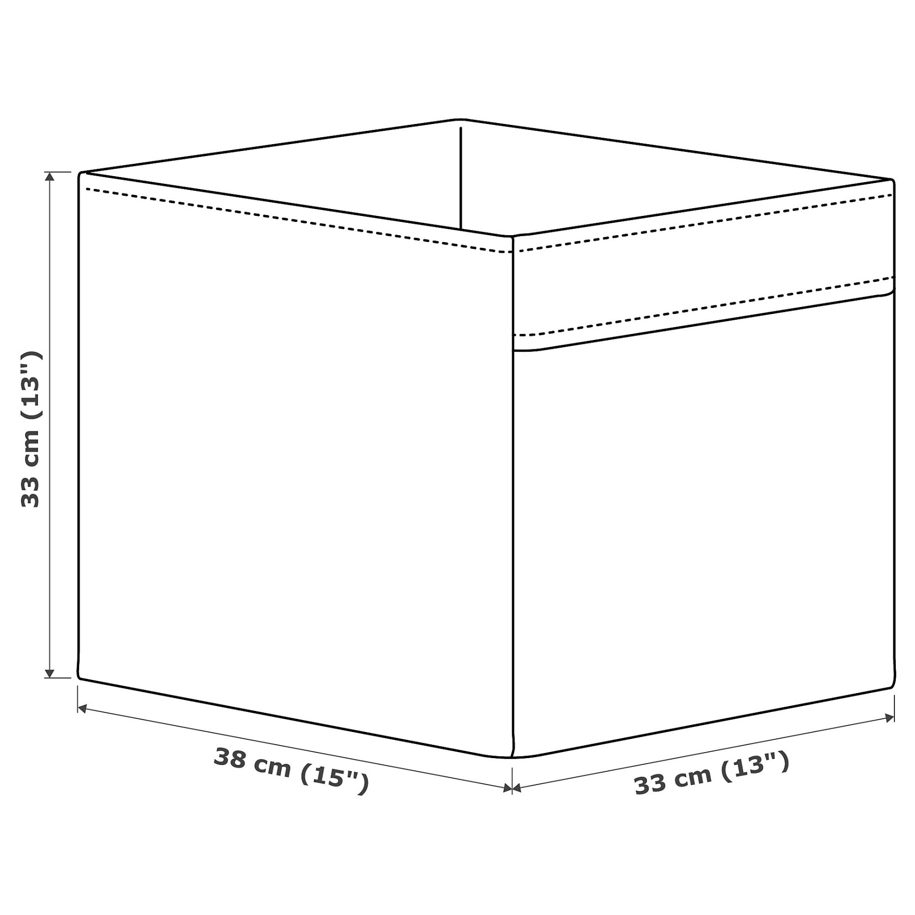 DRÖNA, κουτί, 33x38x33 cm, 205.666.48