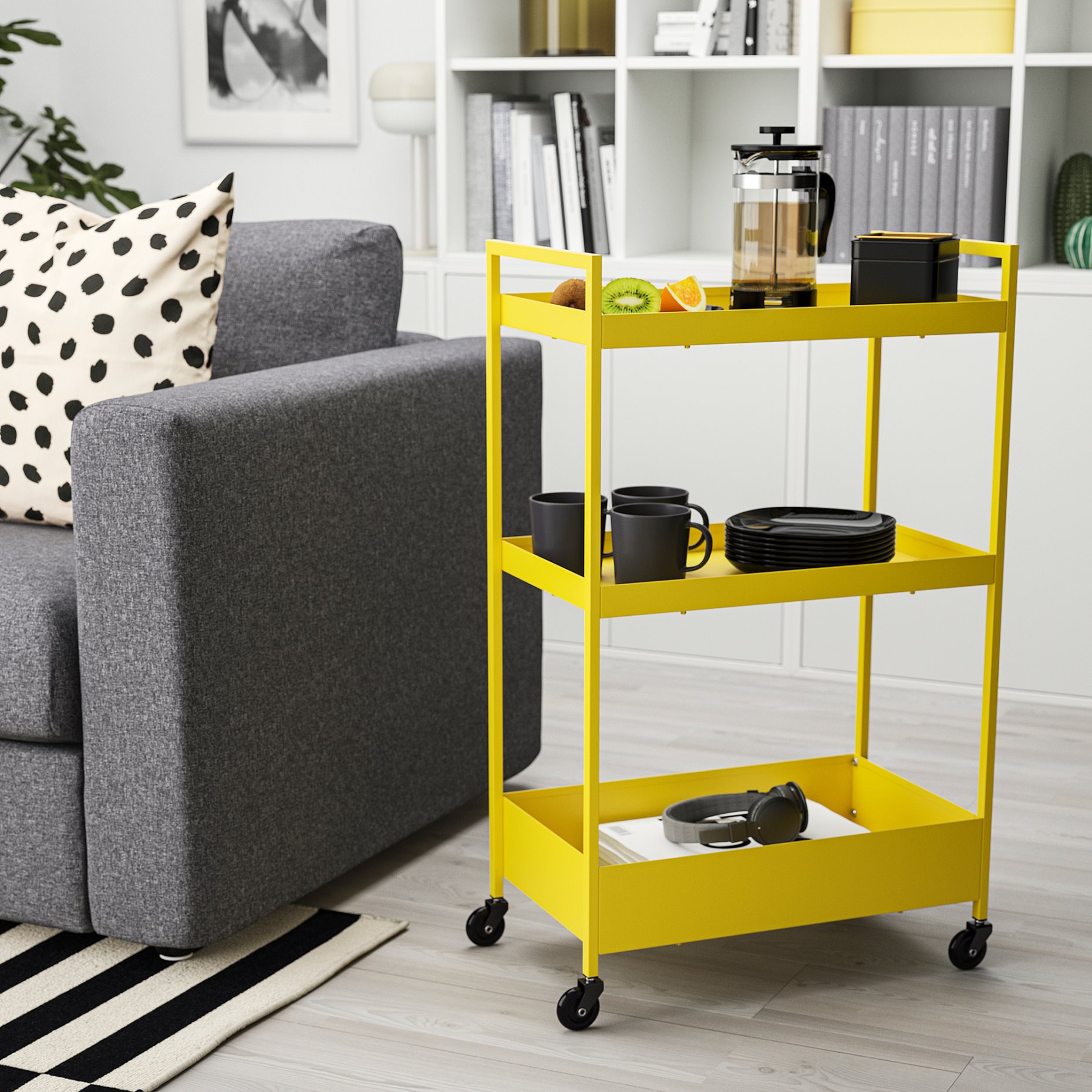NISSAFORS, trolley, 50.5x30x83 cm, 205.808.47