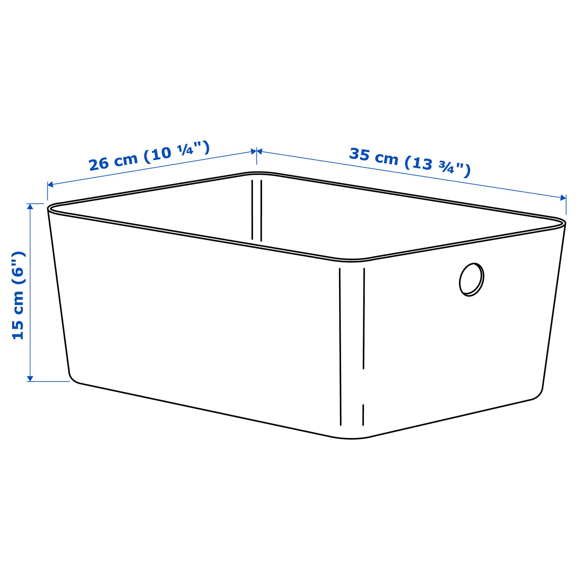 KUGGIS, box, 26x35x15 cm, 205.862.36