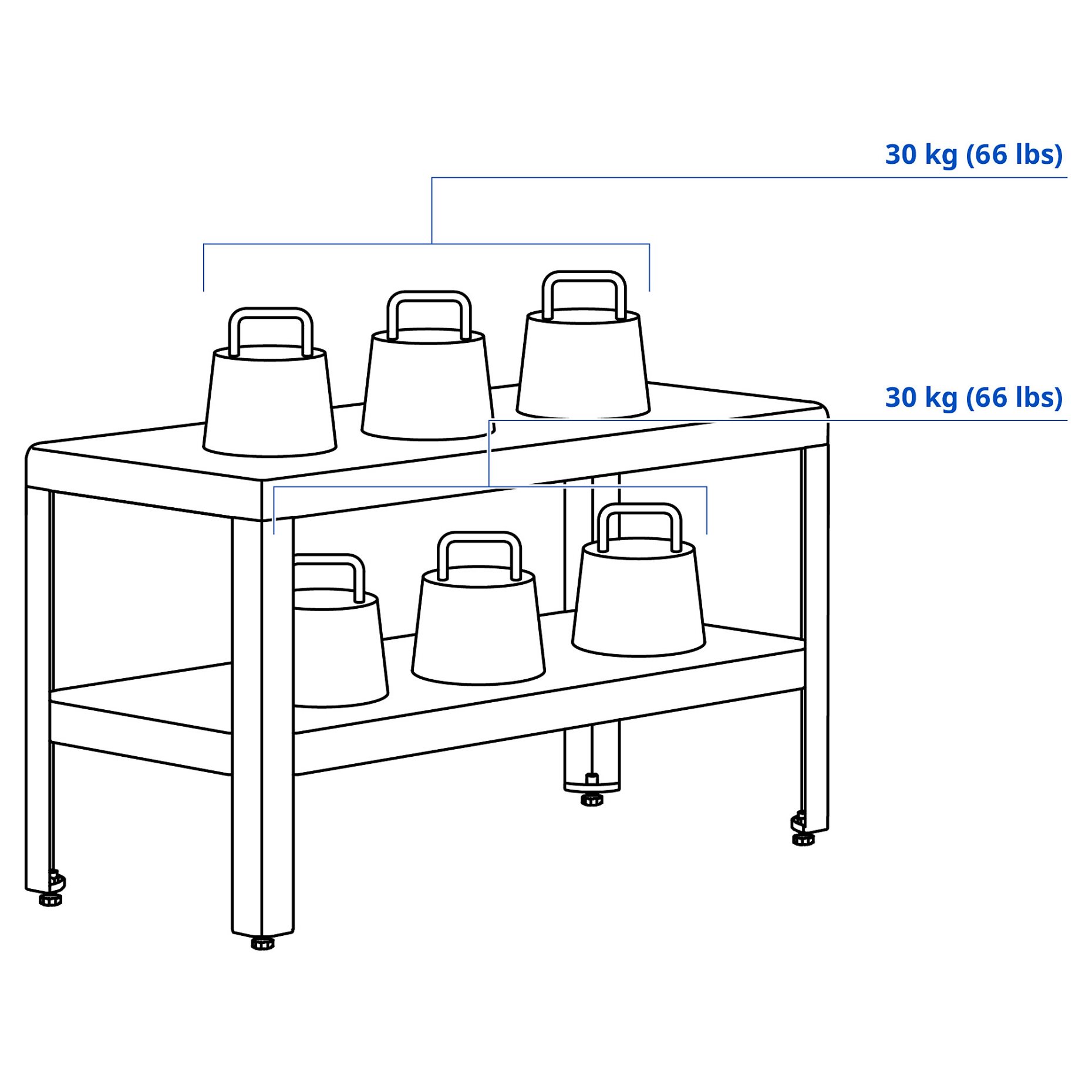 KOLBJÖRN, shelving unit outdoor/indoor, 80x45 cm, 206.018.64