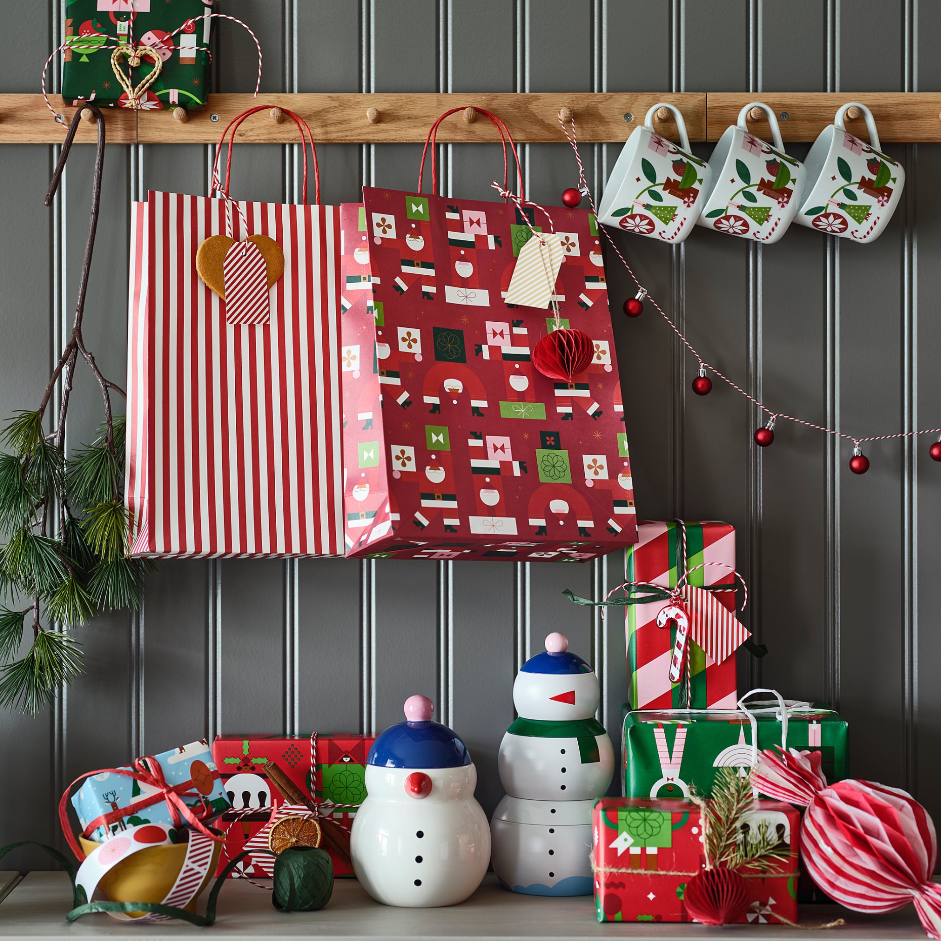 VINTERFINT, gift bag/2 pack, 26x35 cm, 206.043.39