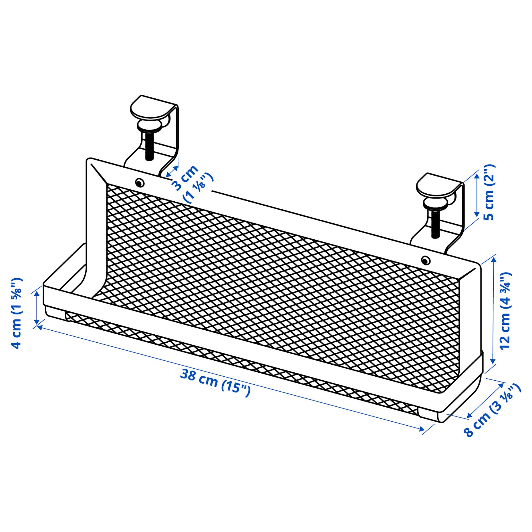 FORSASONG, cable management tray, 38 cm, 206.073.33