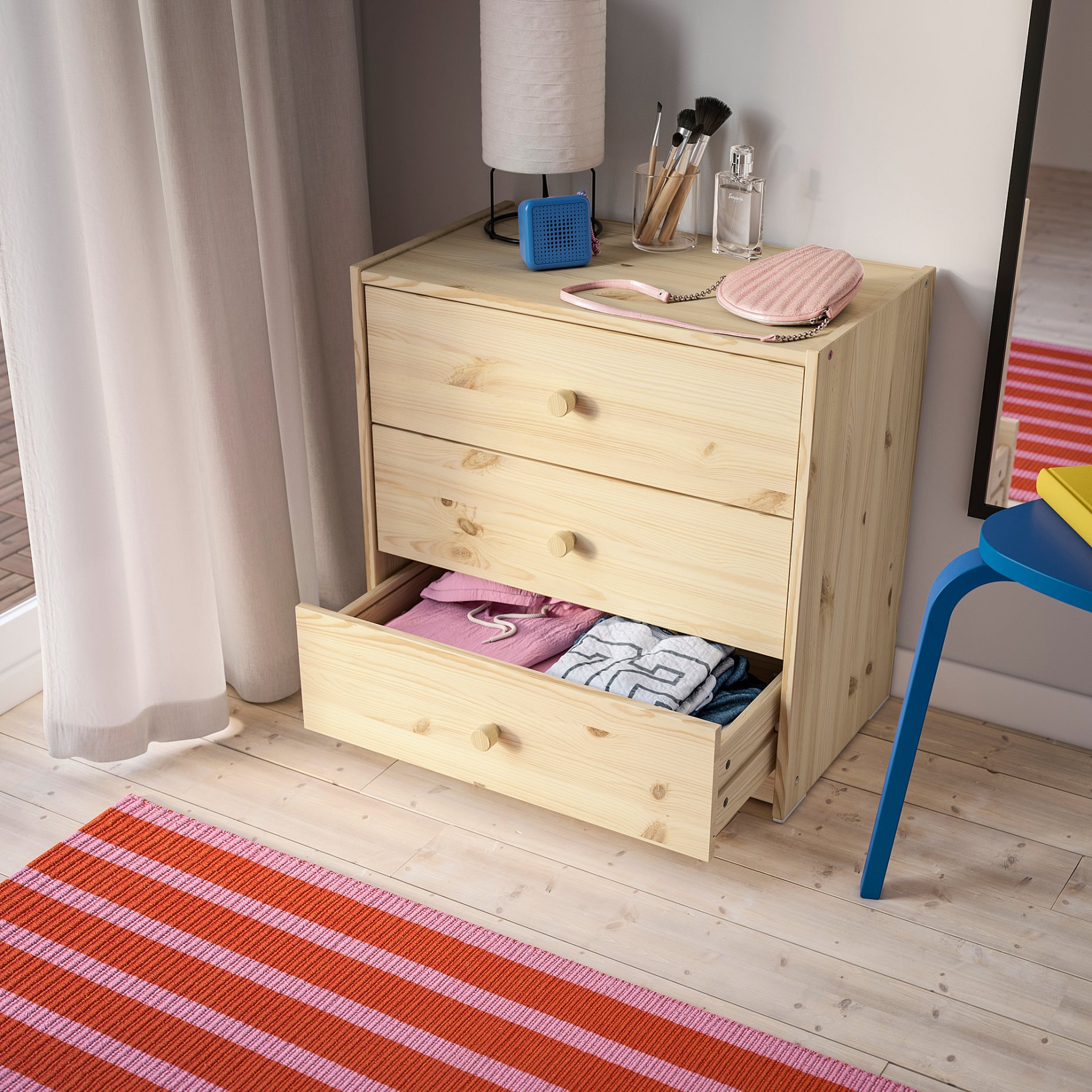 RAST, chest of 3 drawers, 60x59 cm, 206.098.60