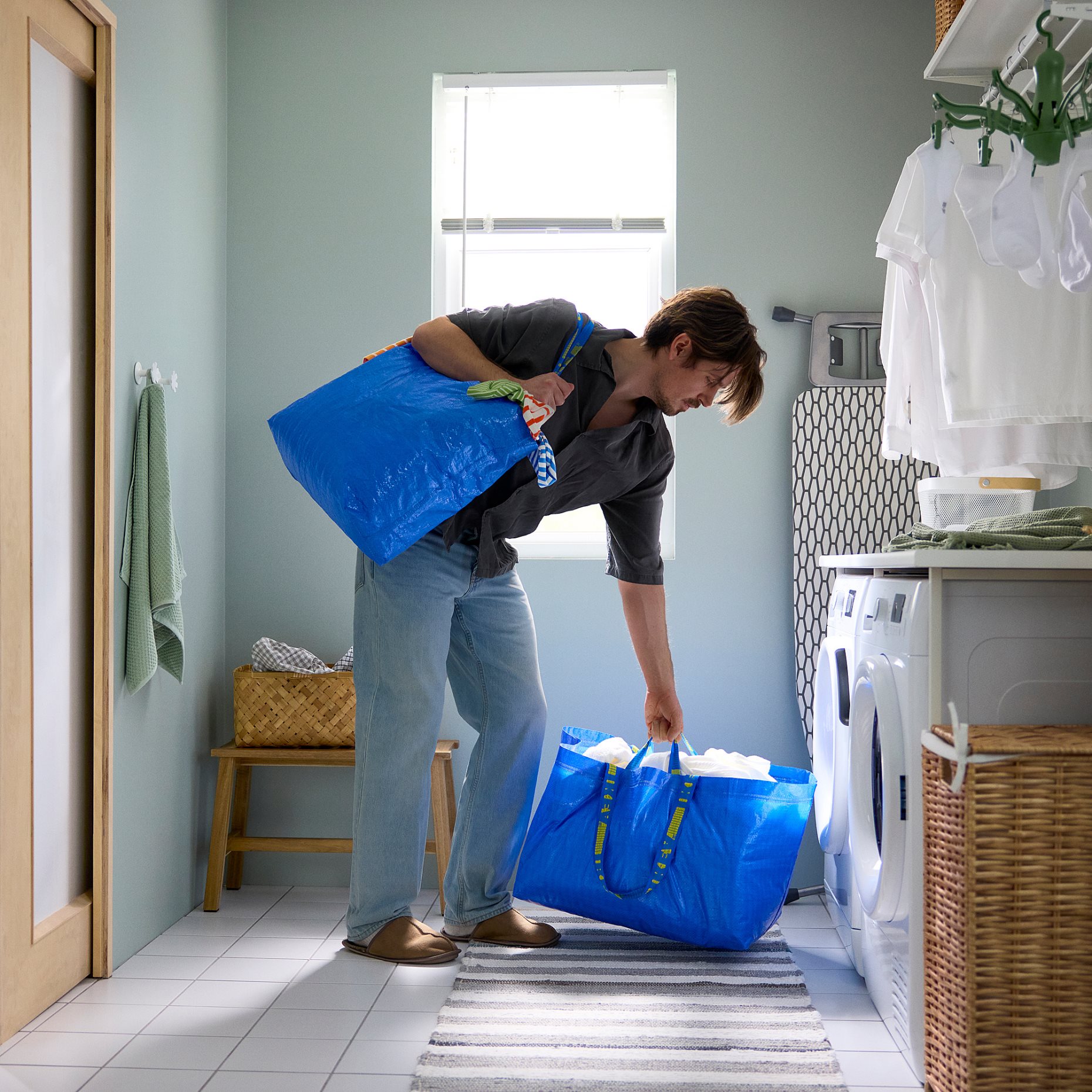 FRAKTA, carrier bag/large, 55x37x35 cm/71 l, 206.111.08