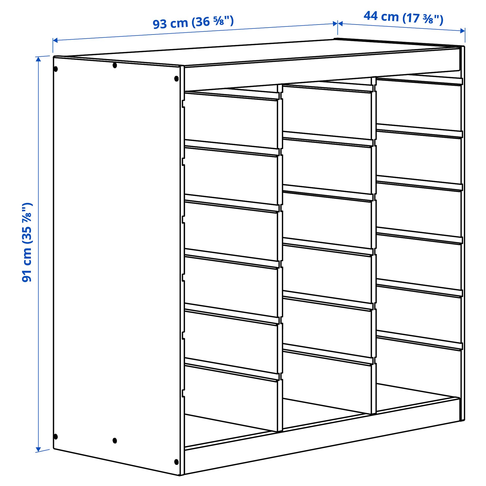 TROFAST, frame, 93x44x91 cm, 206.153.85